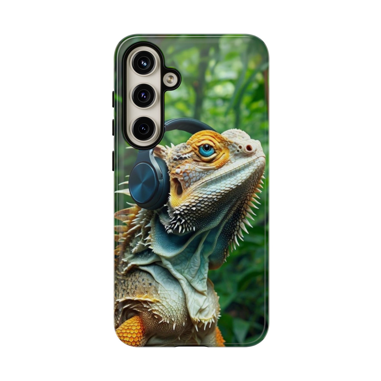 "Bearded Dragon - Jungle Beats" Mobile Phone Case