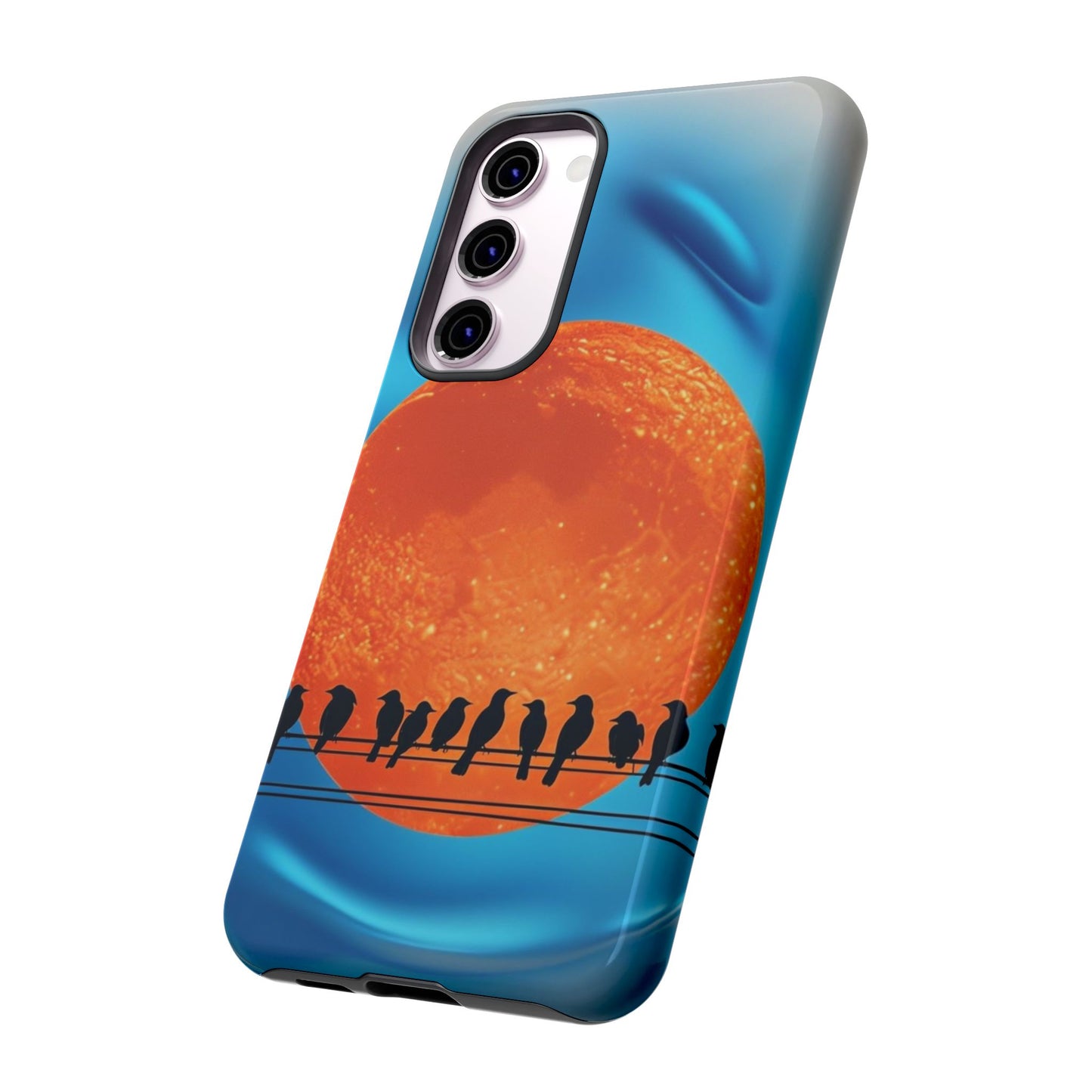 "The Feathered Assembly" Mobile Phone Case (orange)