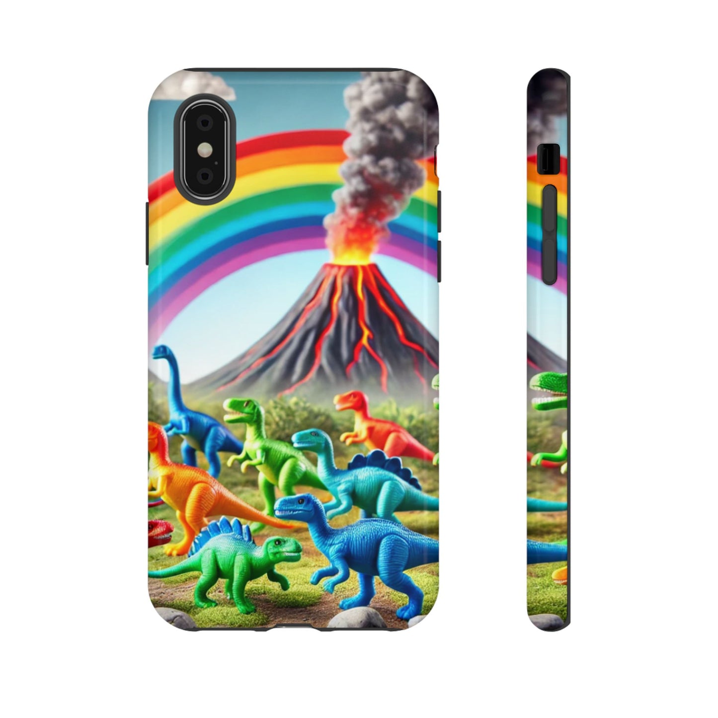 "Rainbow Dinosaurs" Mobile Phone Case