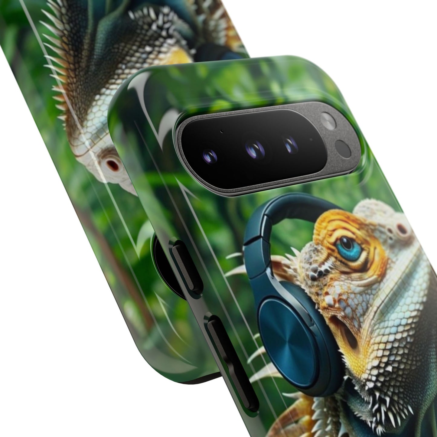 "Bearded Dragon - Jungle Beats" Mobile Phone Case