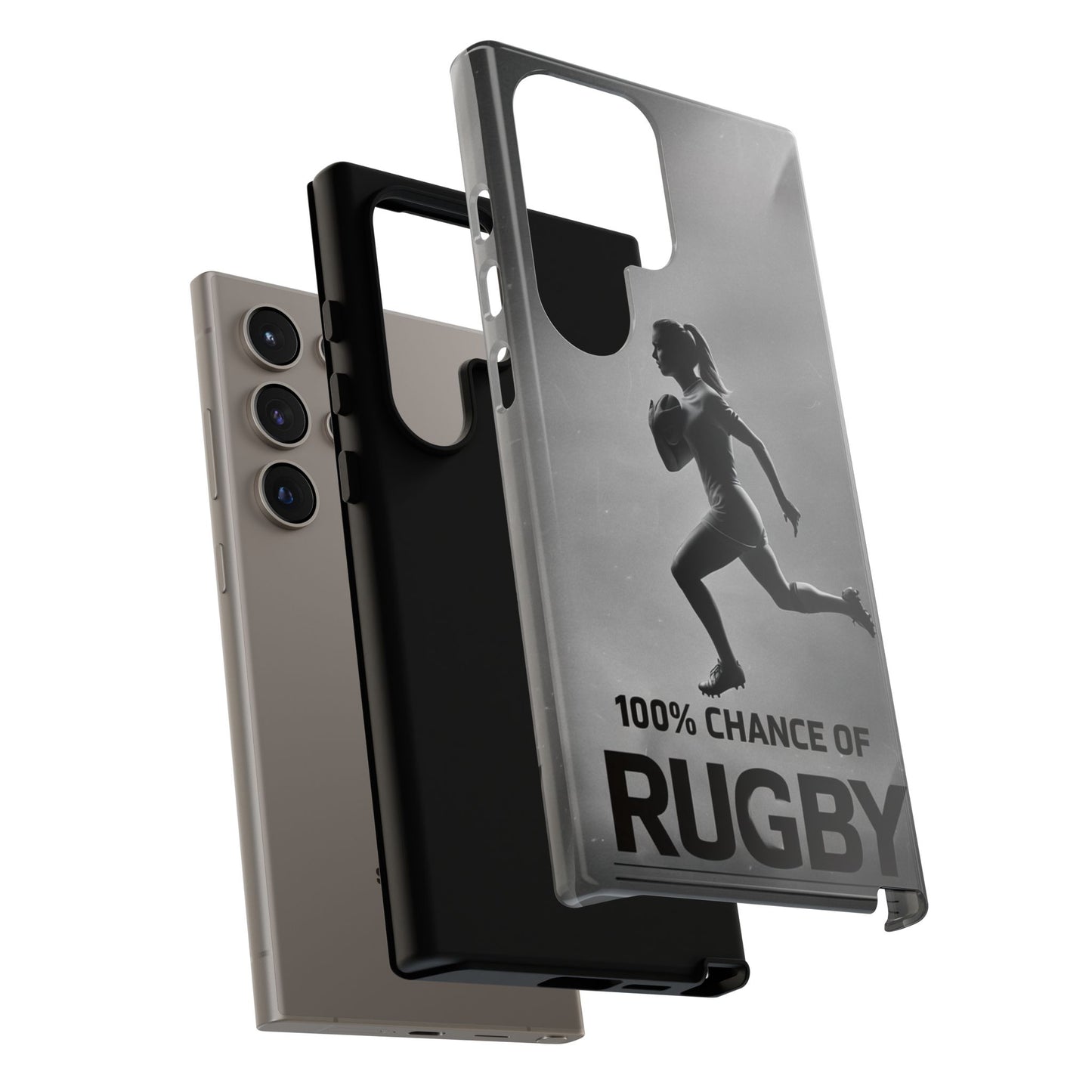 "Rain, Shine, Rugby" Mobile Phone Case