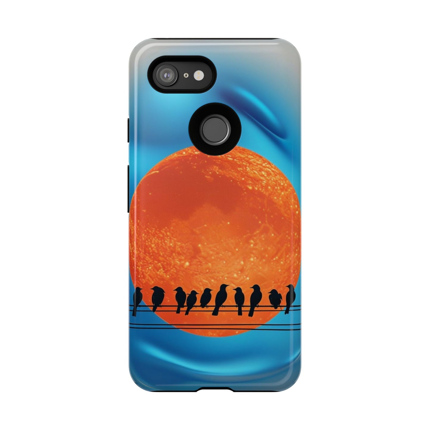 "The Feathered Assembly" Mobile Phone Case (orange)