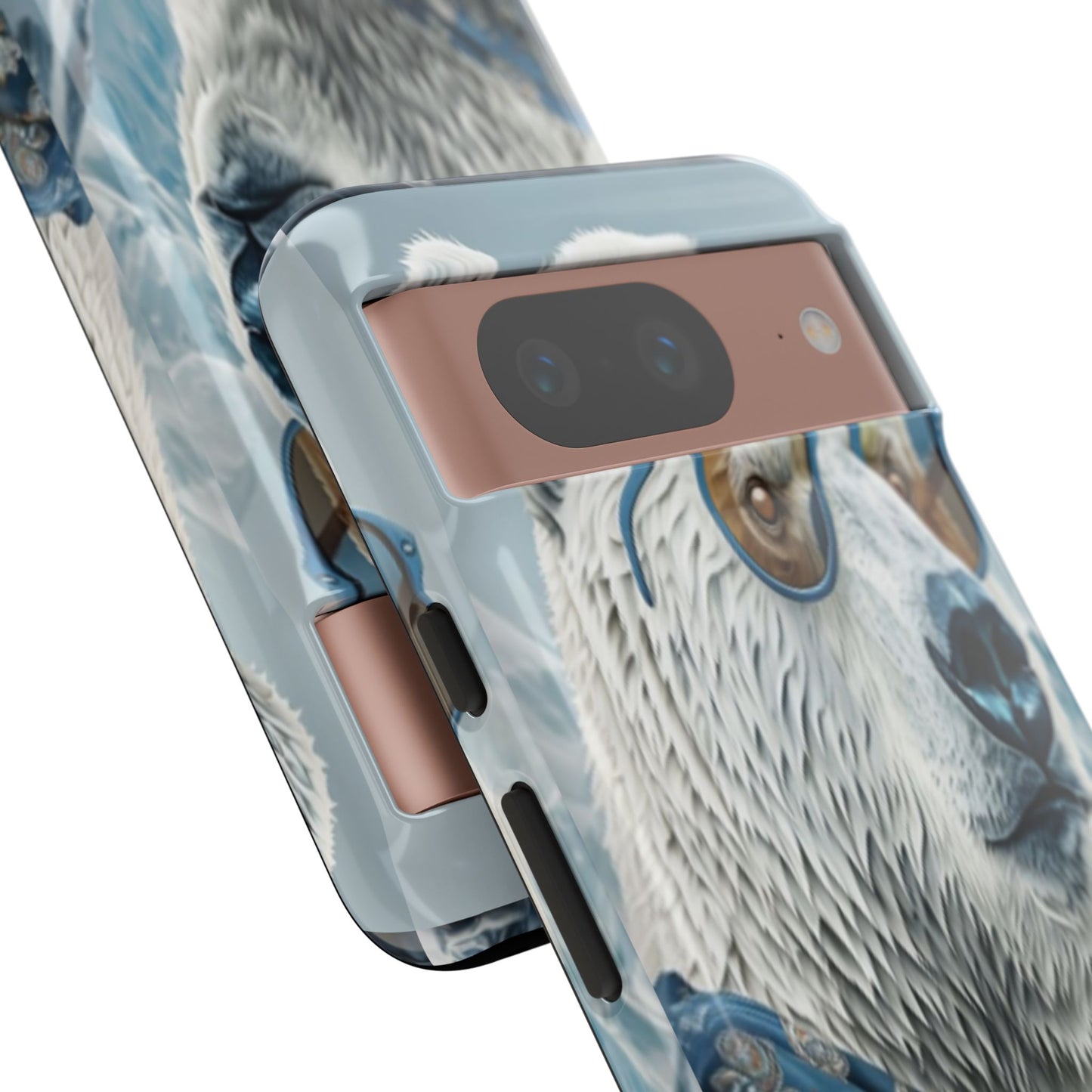 "Urban Zen Polar Bear" Mobile Phone Case (blue)