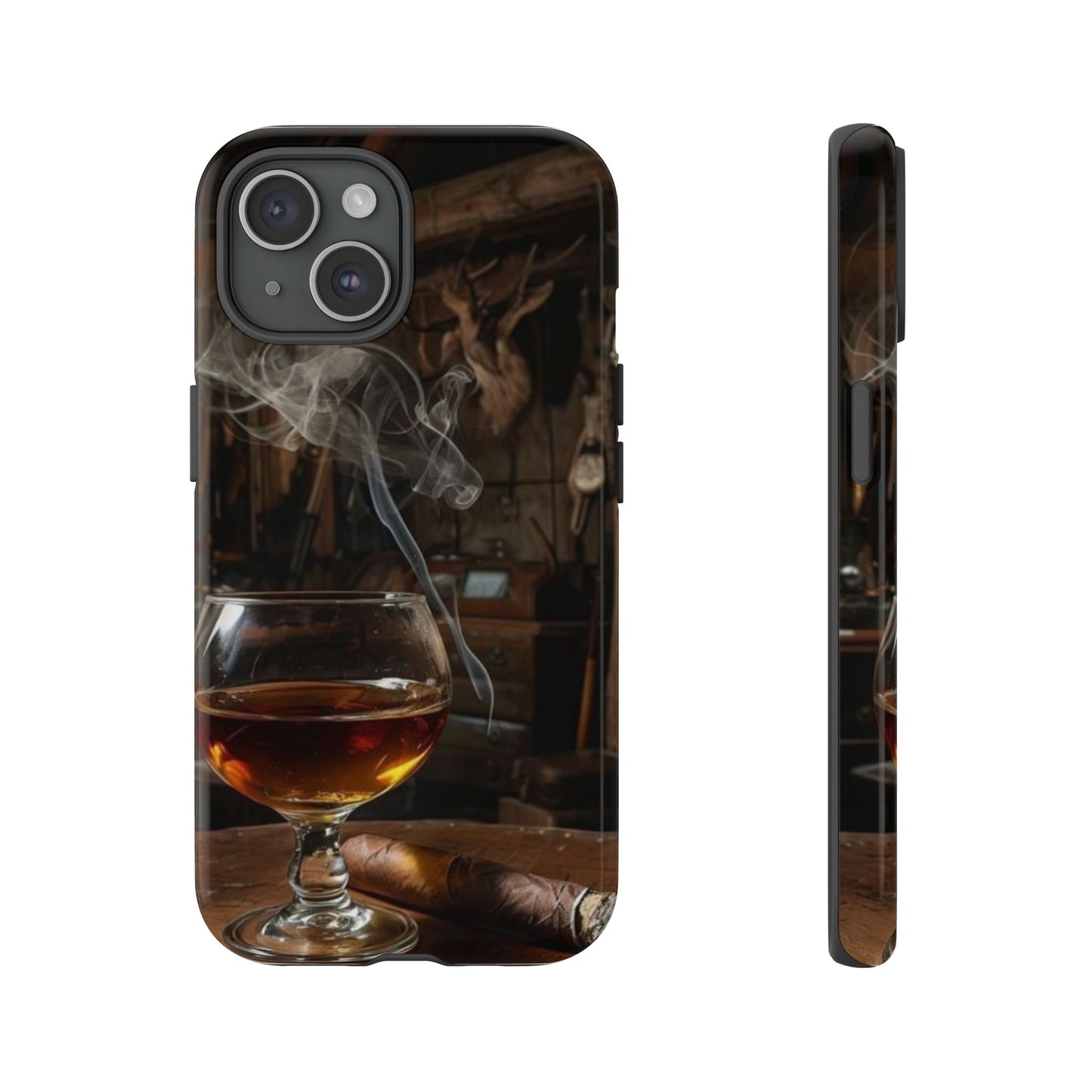 "Hot Whiskey and Cigar" Mobile Phone Case