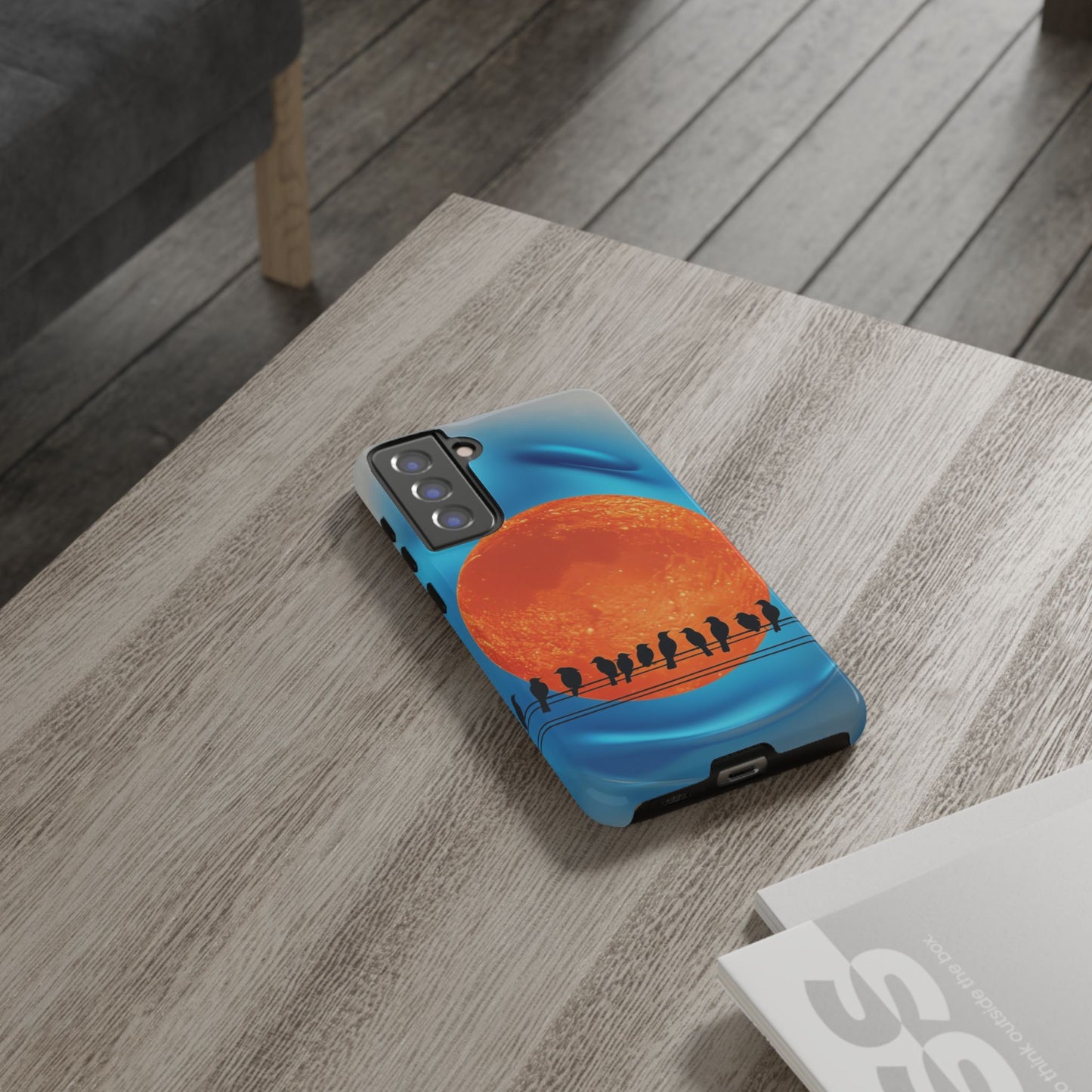 "The Feathered Assembly" Mobile Phone Case (orange)