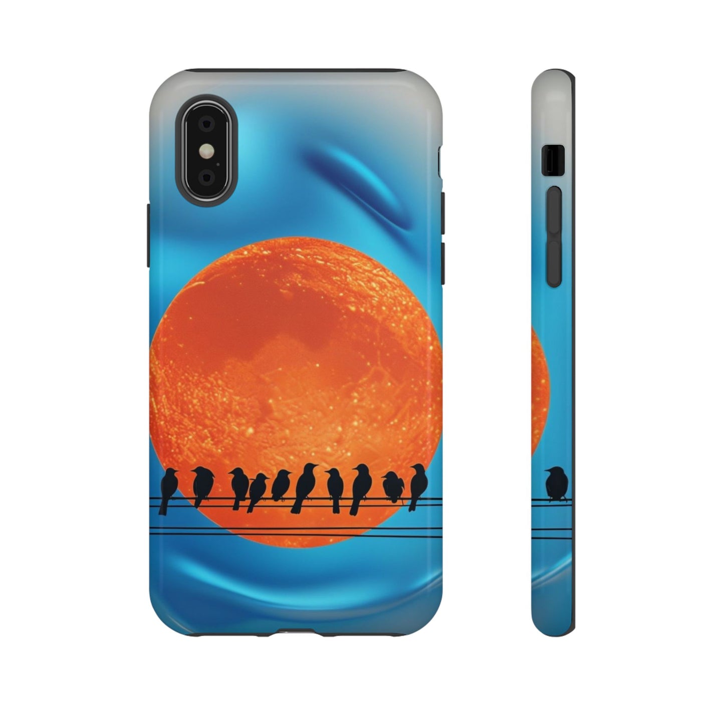 "The Feathered Assembly" Mobile Phone Case (orange)