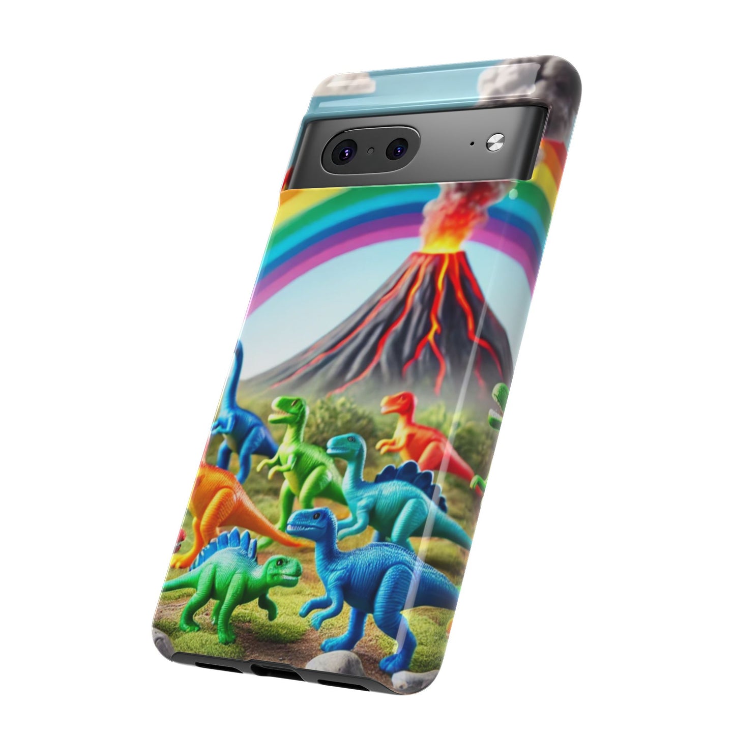 "Rainbow Dinosaurs" Mobile Phone Case