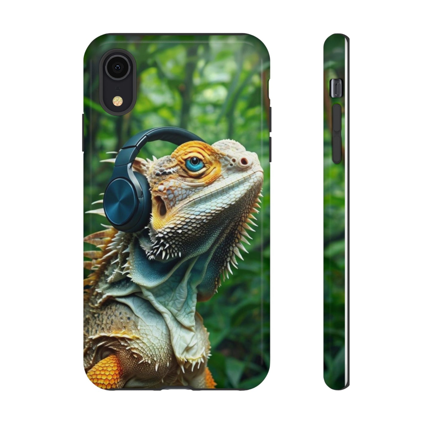 "Bearded Dragon - Jungle Beats" Mobile Phone Case