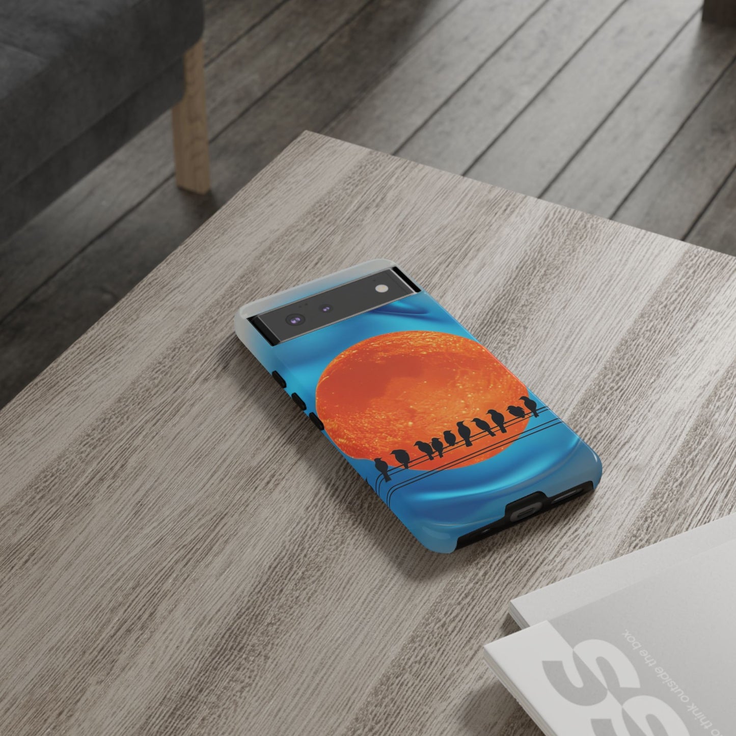 "The Feathered Assembly" Mobile Phone Case (orange)