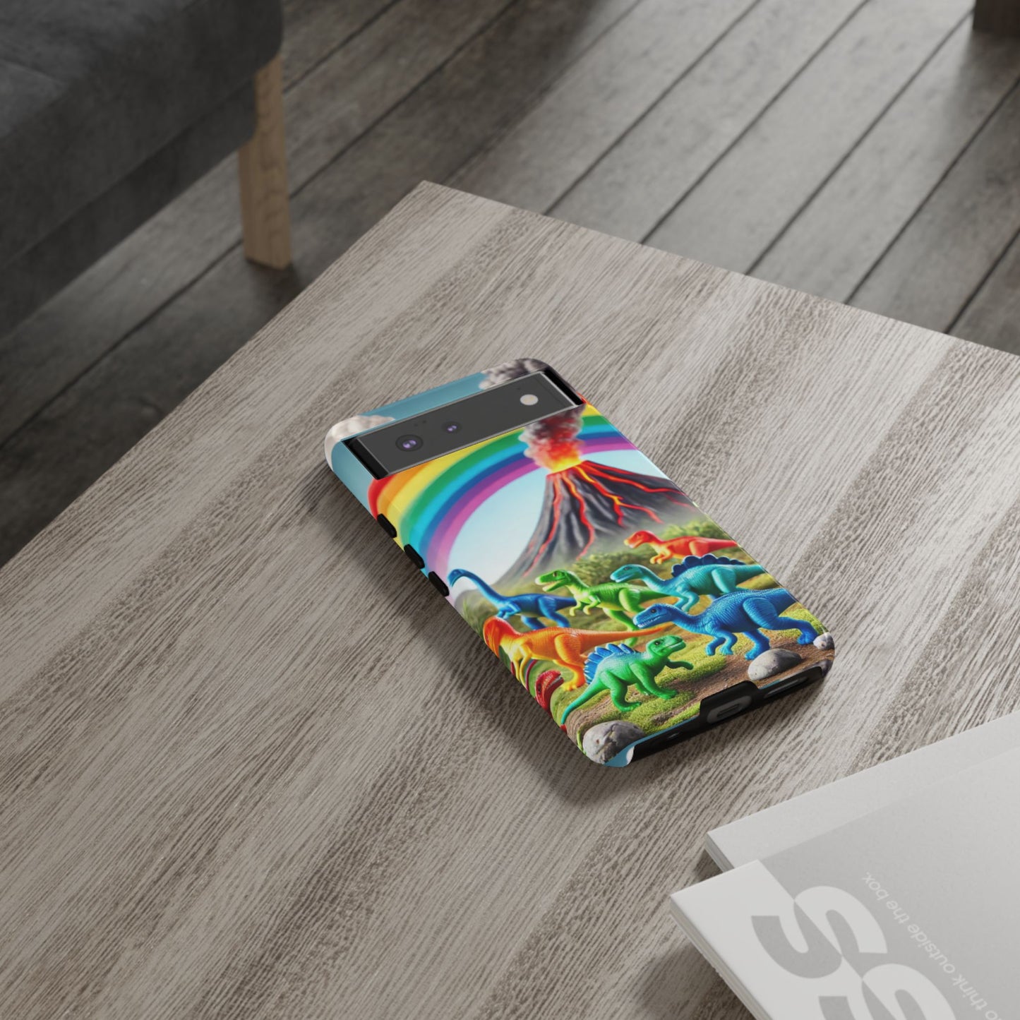 "Rainbow Dinosaurs" Mobile Phone Case