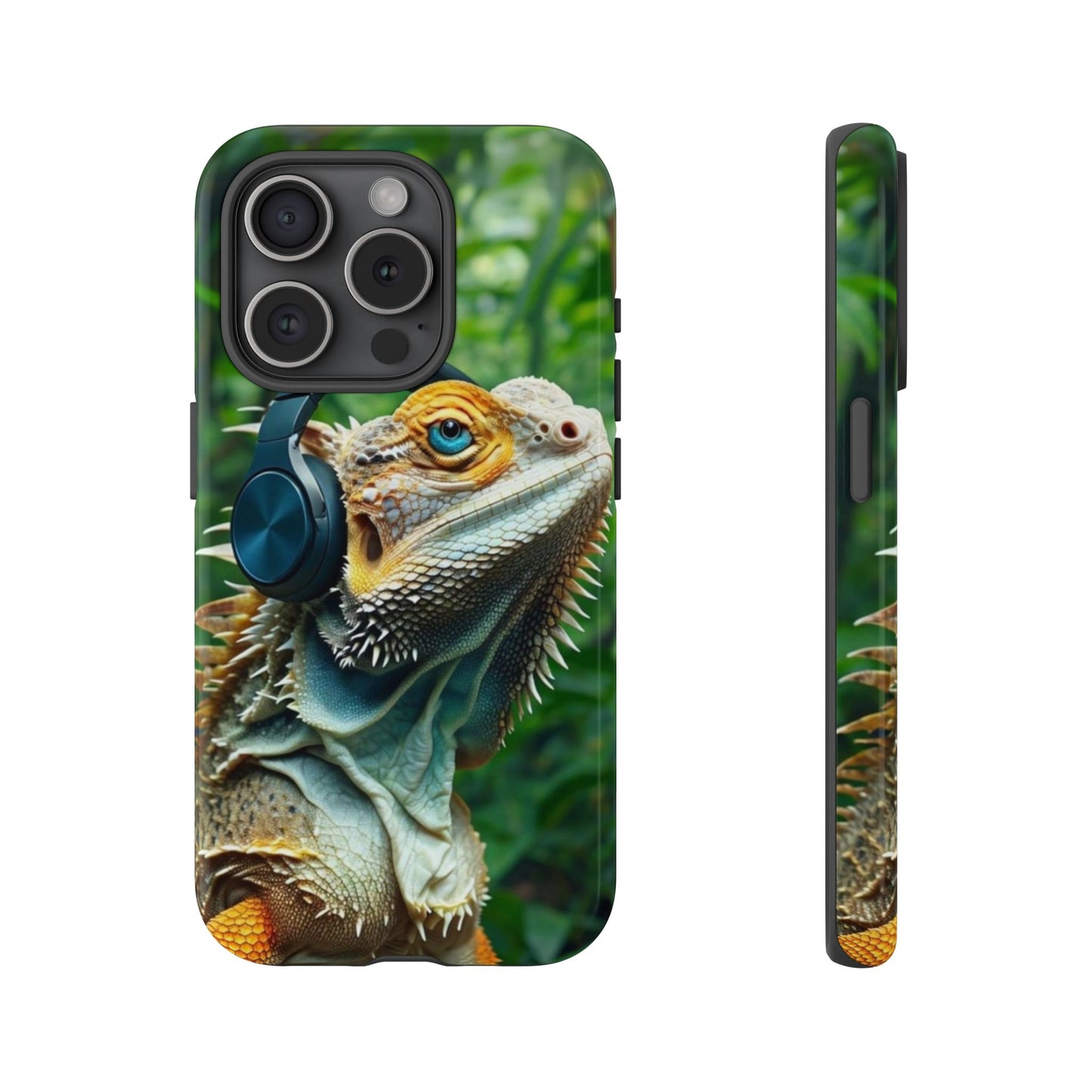 "Bearded Dragon - Jungle Beats" Mobile Phone Case