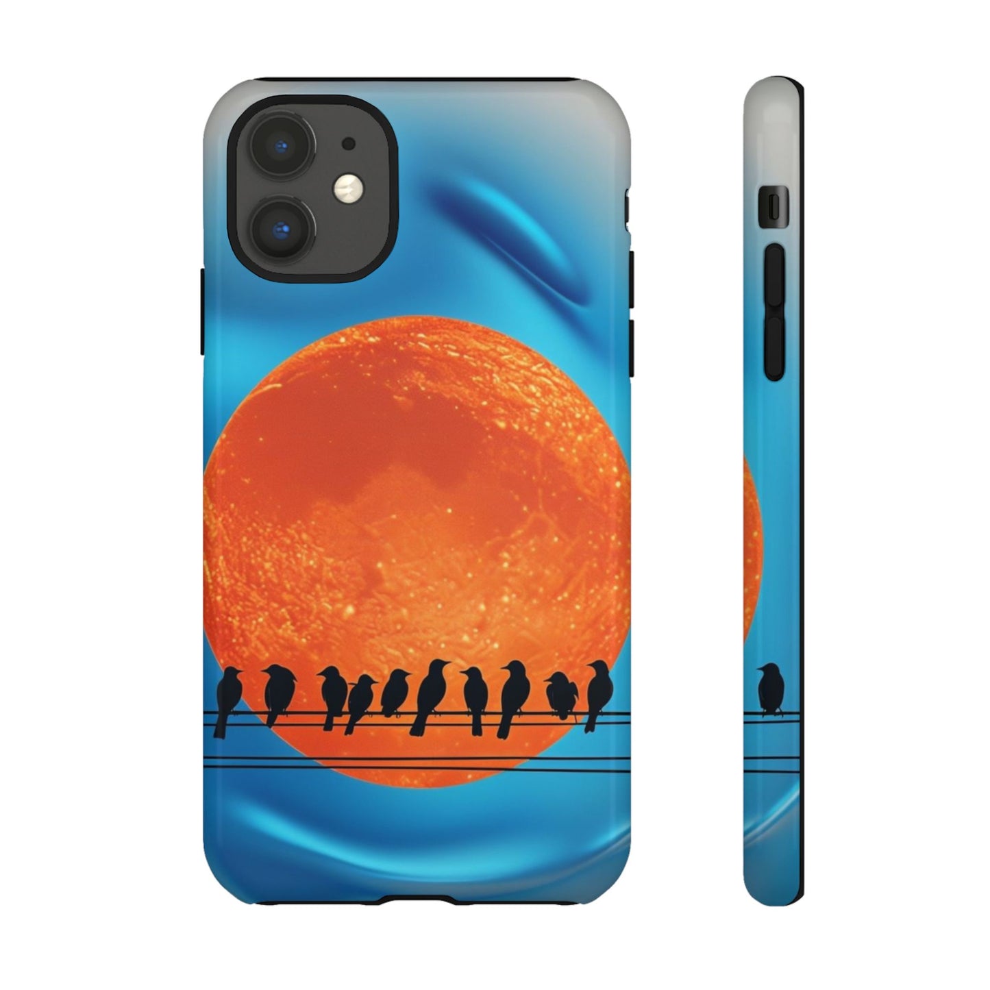 "The Feathered Assembly" Mobile Phone Case (orange)