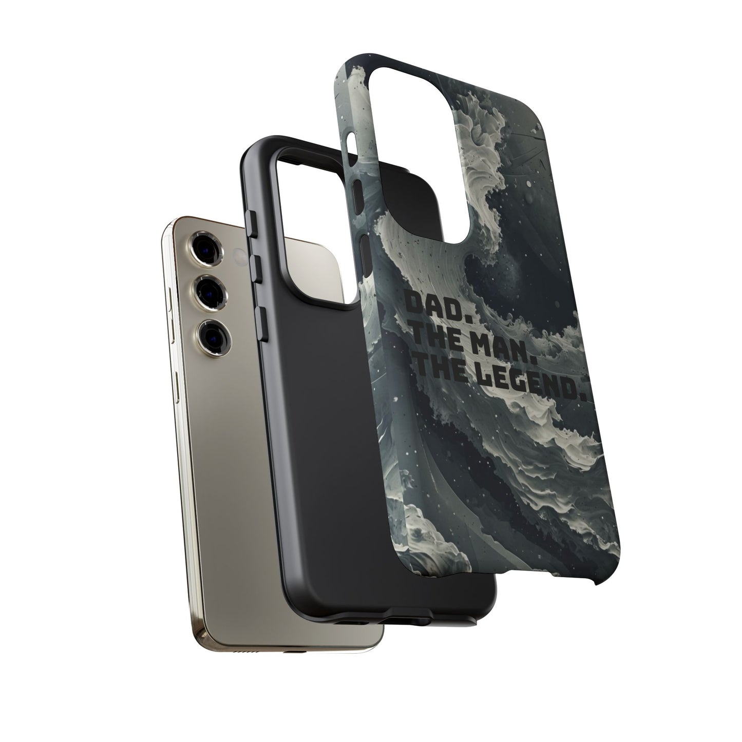 "Dad. The Man. The Legend" Mobile Phone Case (grey)
