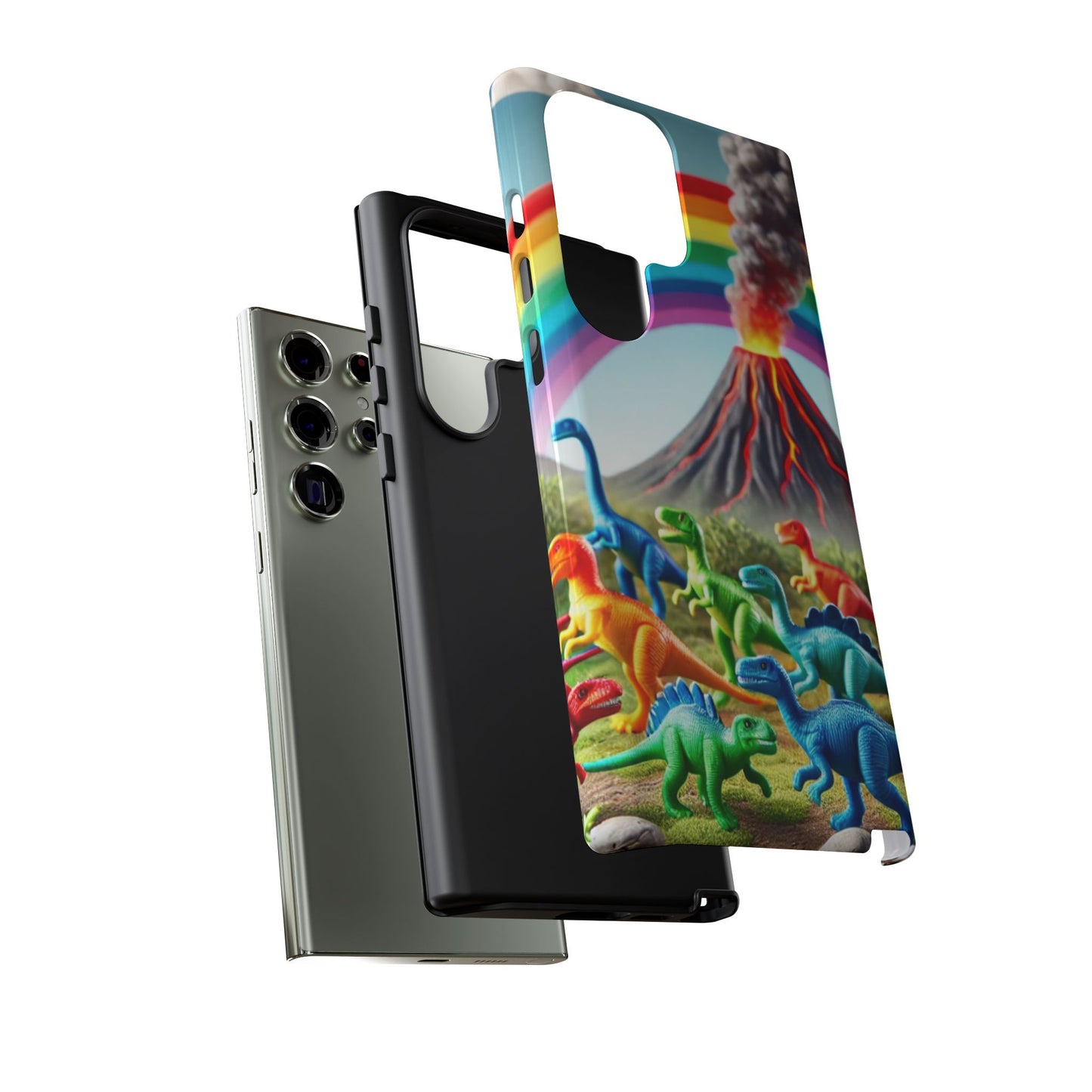 "Rainbow Dinosaurs" Mobile Phone Case