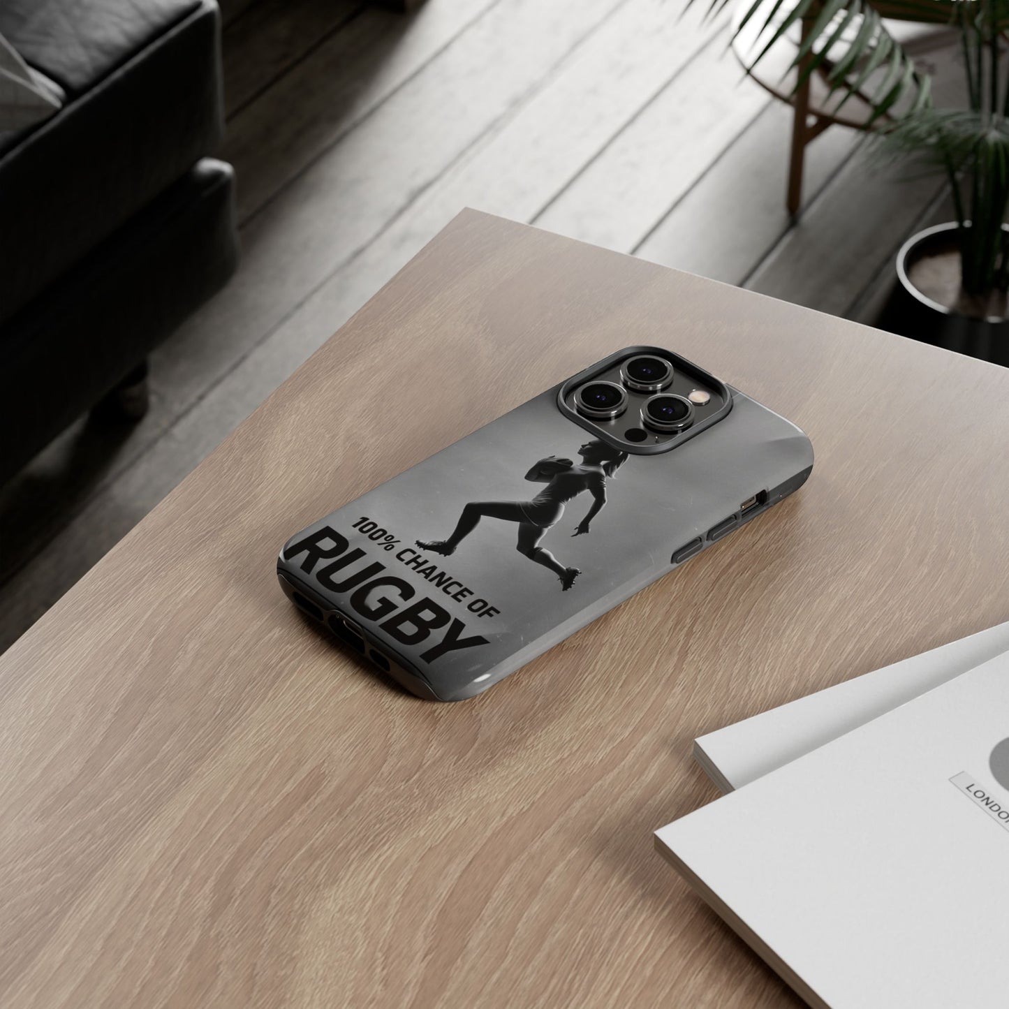 "Rain, Shine, Rugby" Mobile Phone Case