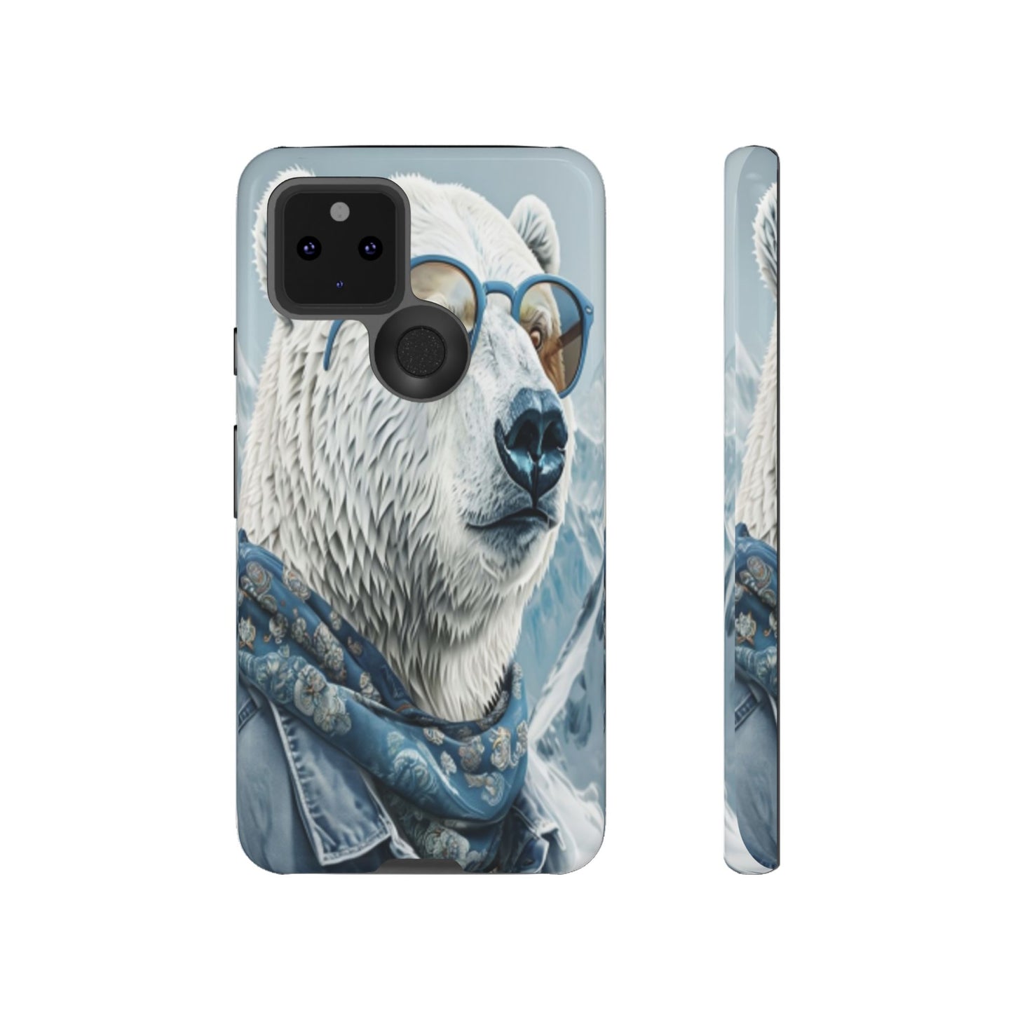 "Urban Zen Polar Bear" Mobile Phone Case (blue)