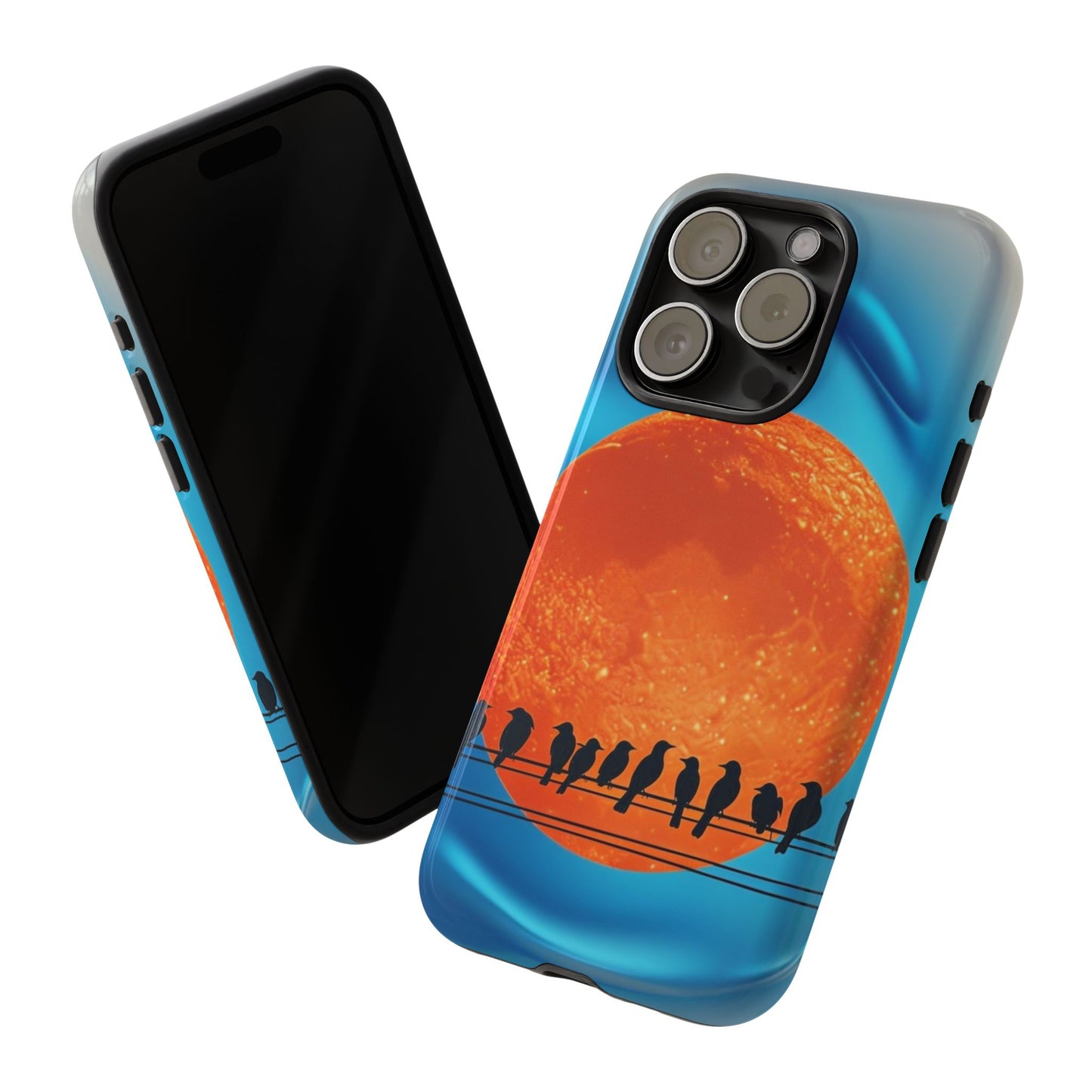 "The Feathered Assembly" Mobile Phone Case (orange)