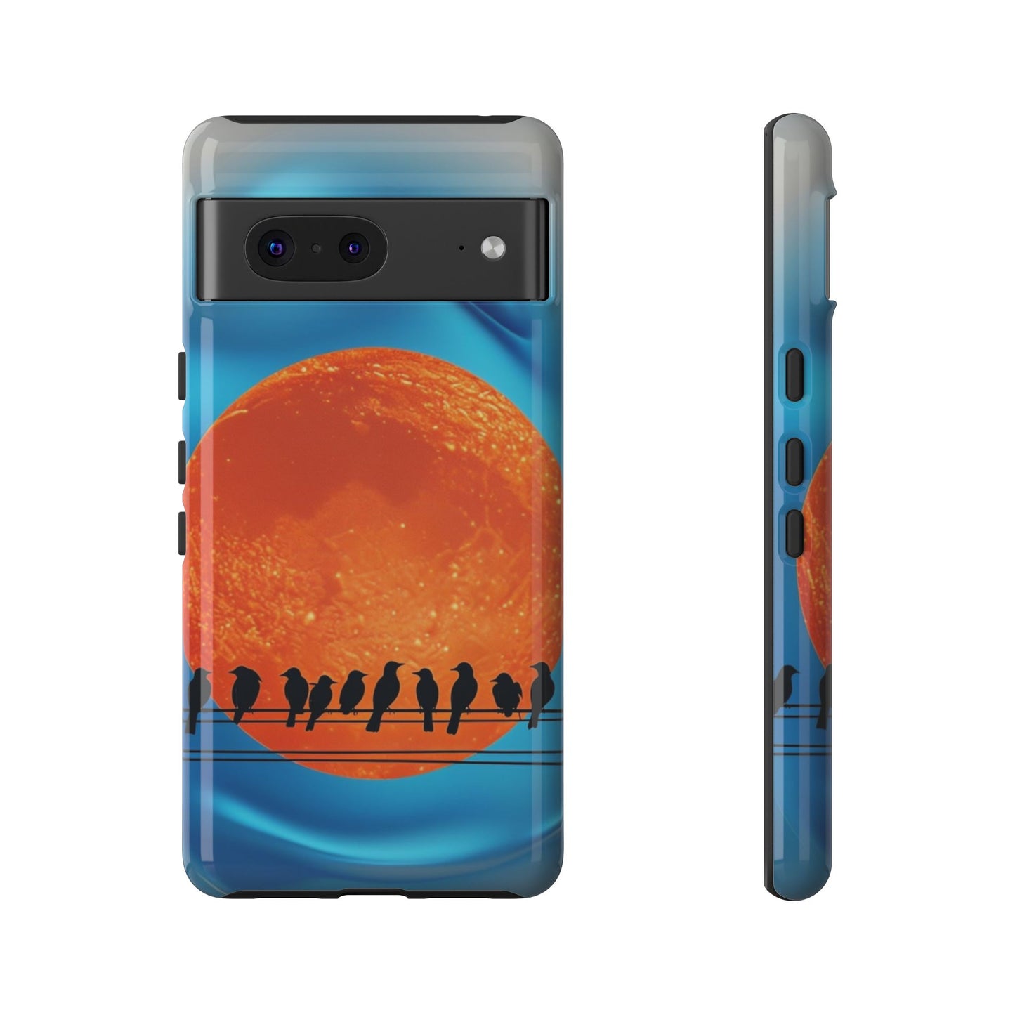 "The Feathered Assembly" Mobile Phone Case (orange)