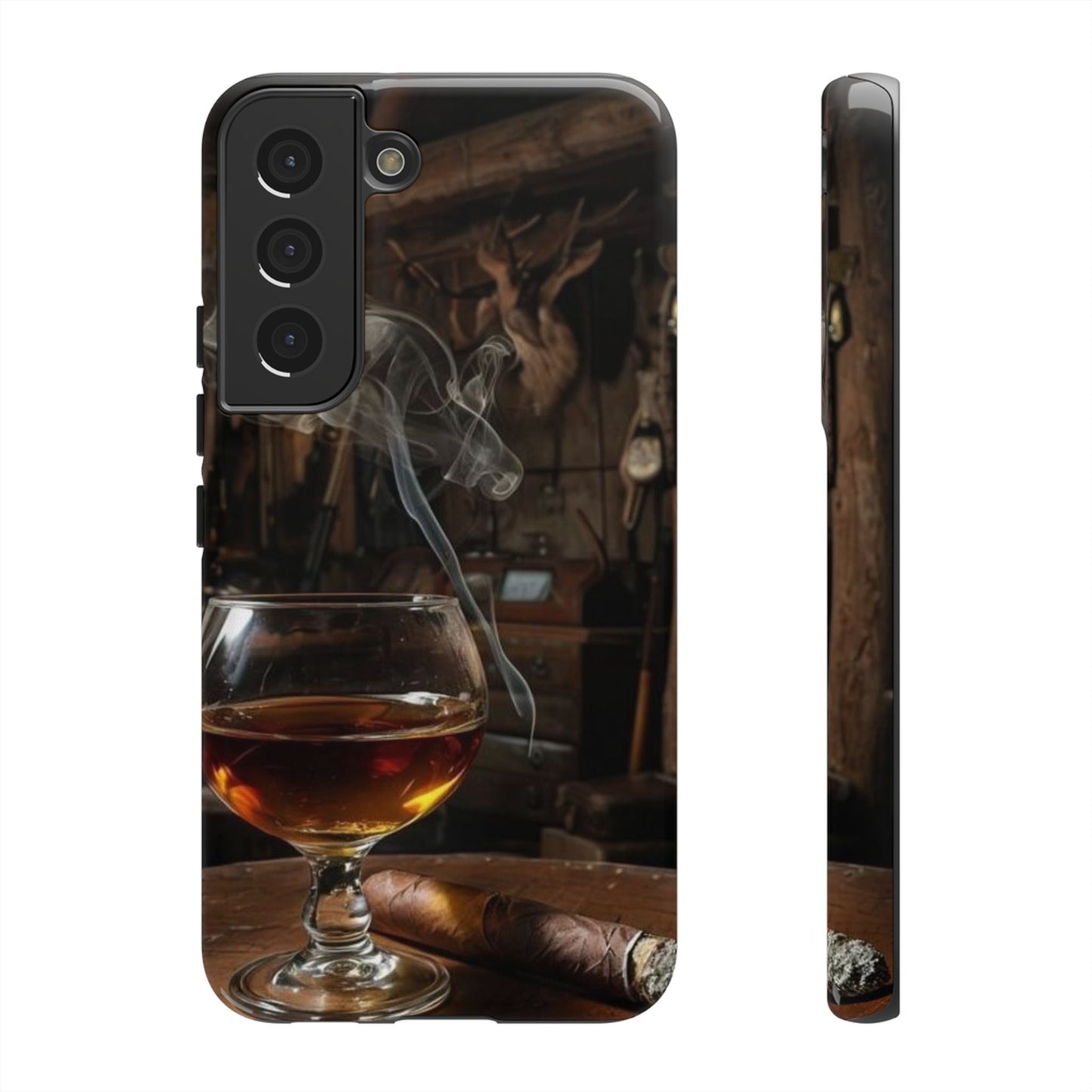 "Hot Whiskey and Cigar" Mobile Phone Case