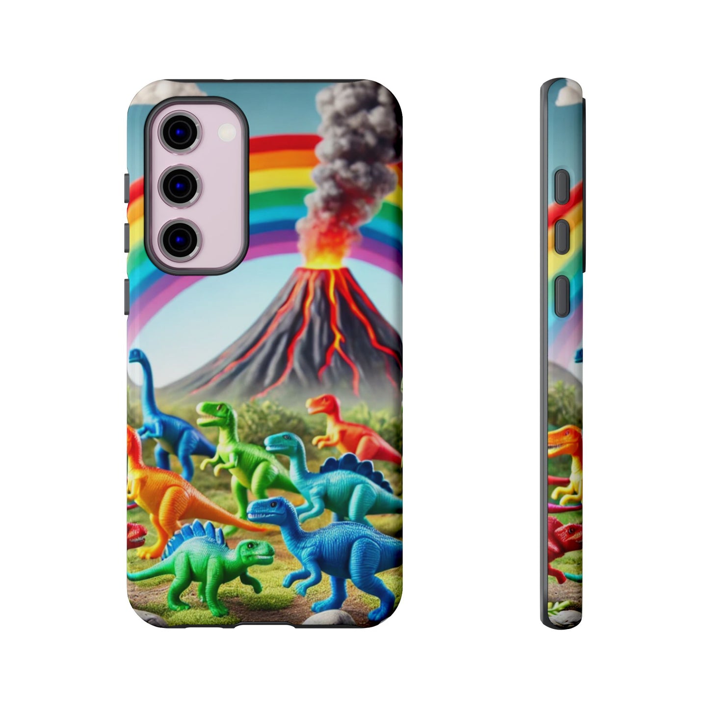 "Rainbow Dinosaurs" Mobile Phone Case