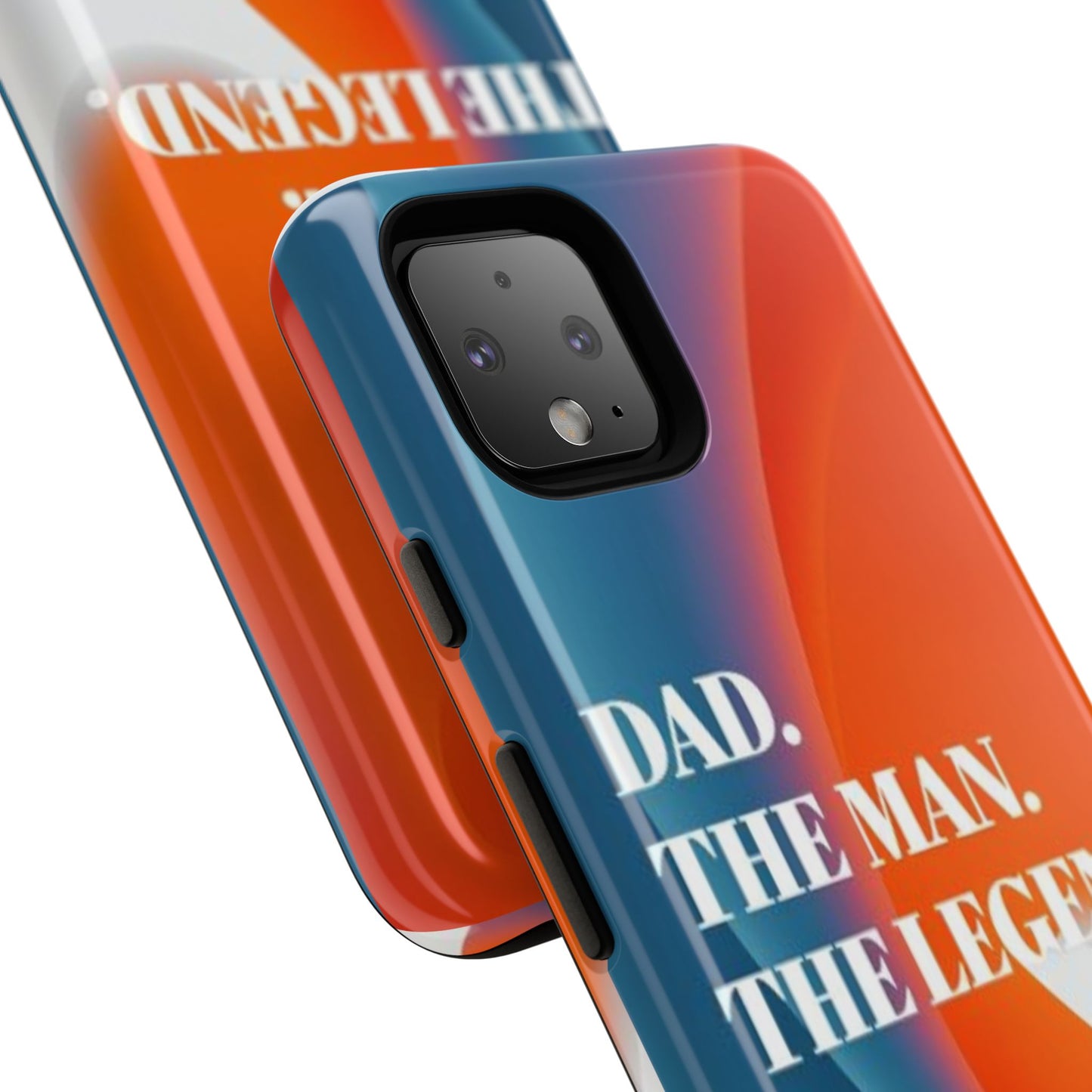 "Dad. The Man. The Legend." Mobile Phone Case (orange)