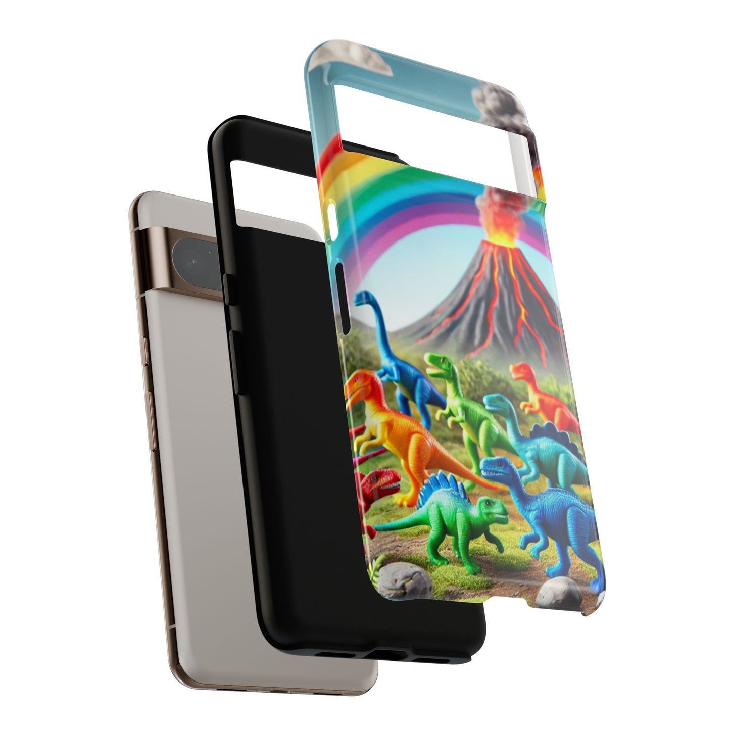 "Rainbow Dinosaurs" Mobile Phone Case