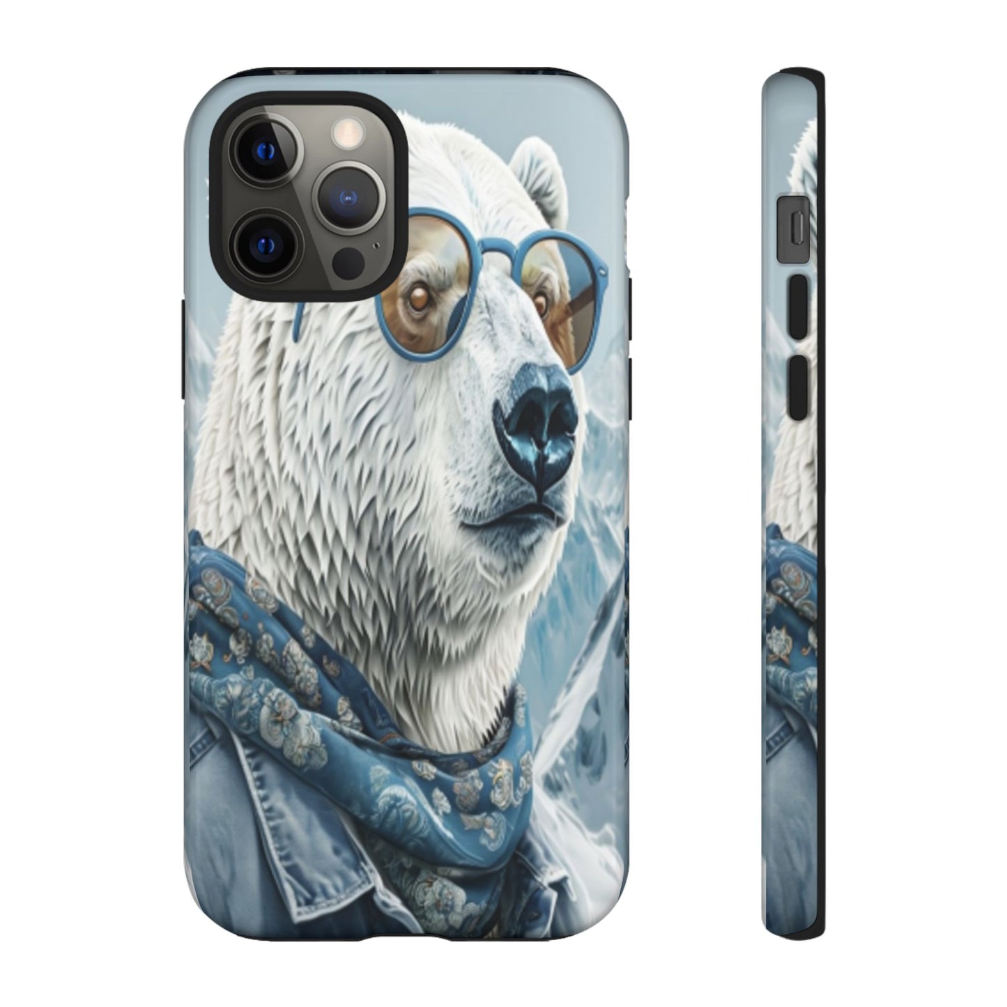"Urban Zen Polar Bear" Mobile Phone Case (blue)