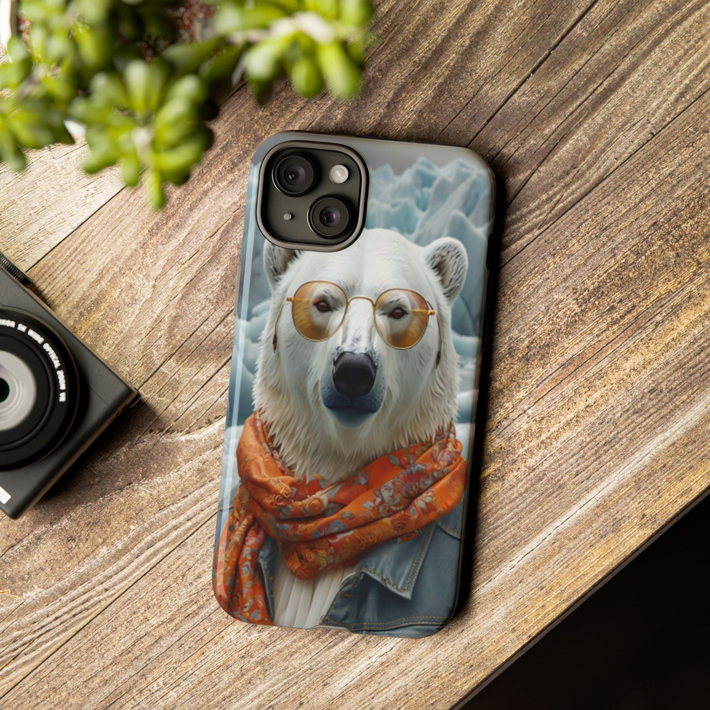 "Urban Zen Polar Bear" Mobile Phone Case