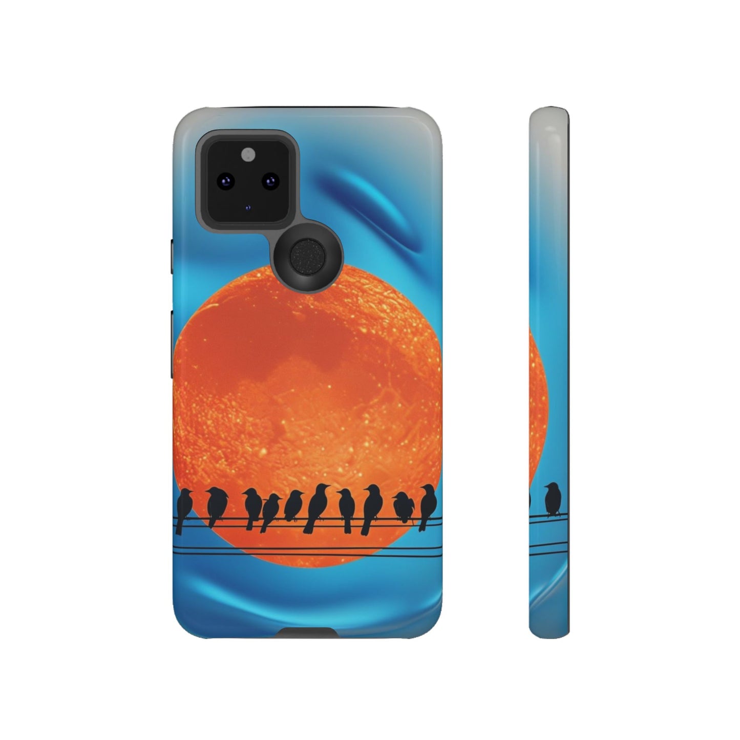 "The Feathered Assembly" Mobile Phone Case (orange)