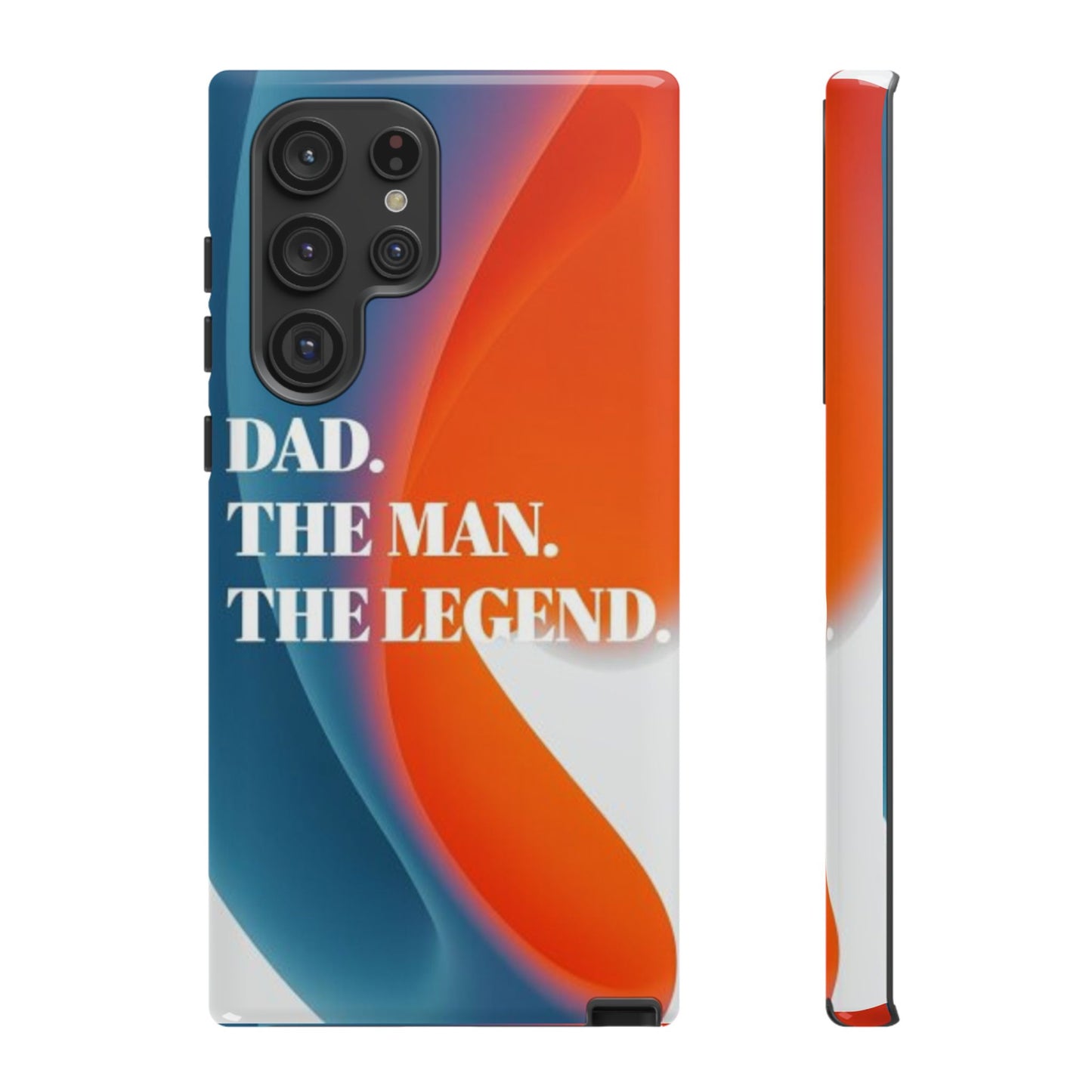 "Dad. The Man. The Legend." Mobile Phone Case (orange)