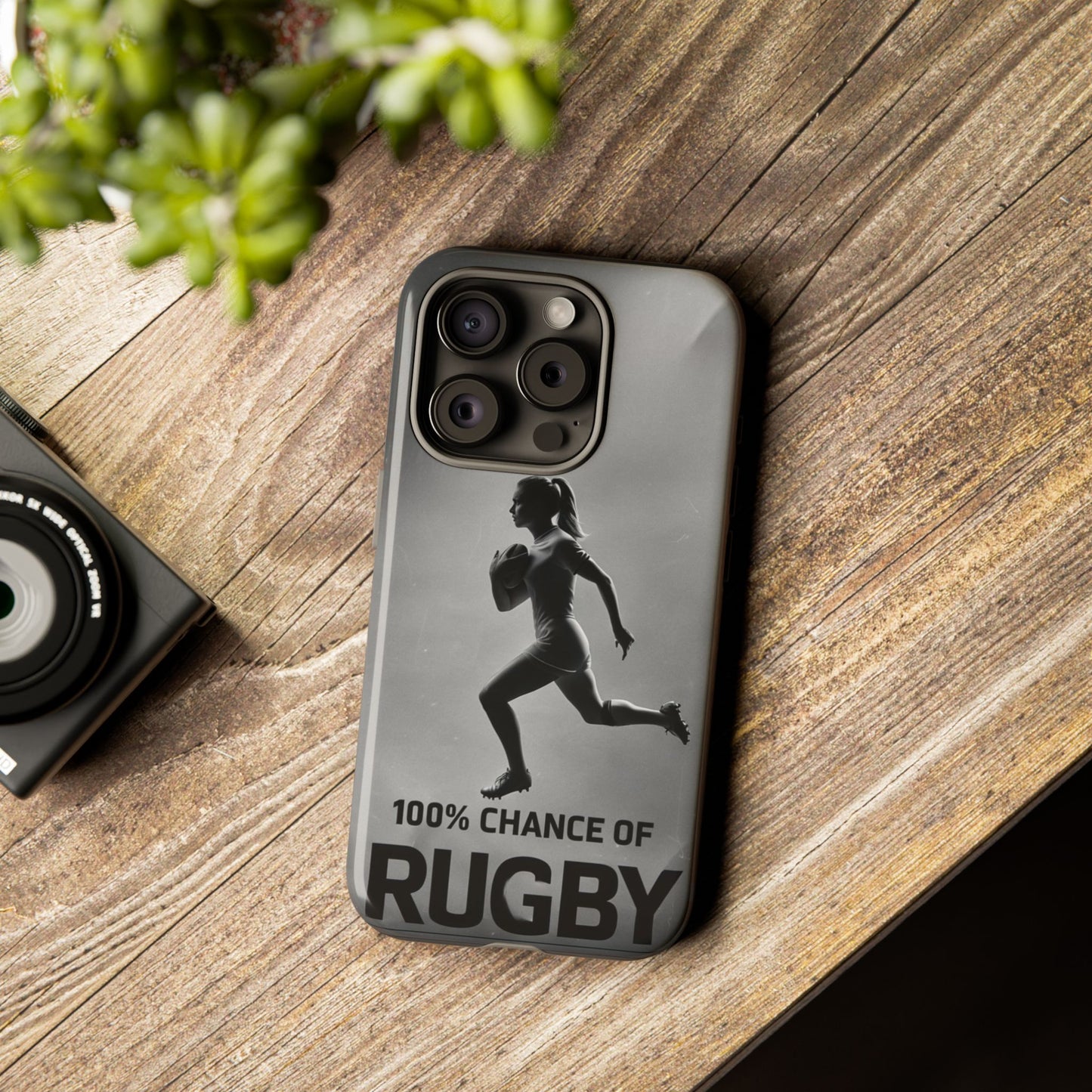 "Rain, Shine, Rugby" Mobile Phone Case