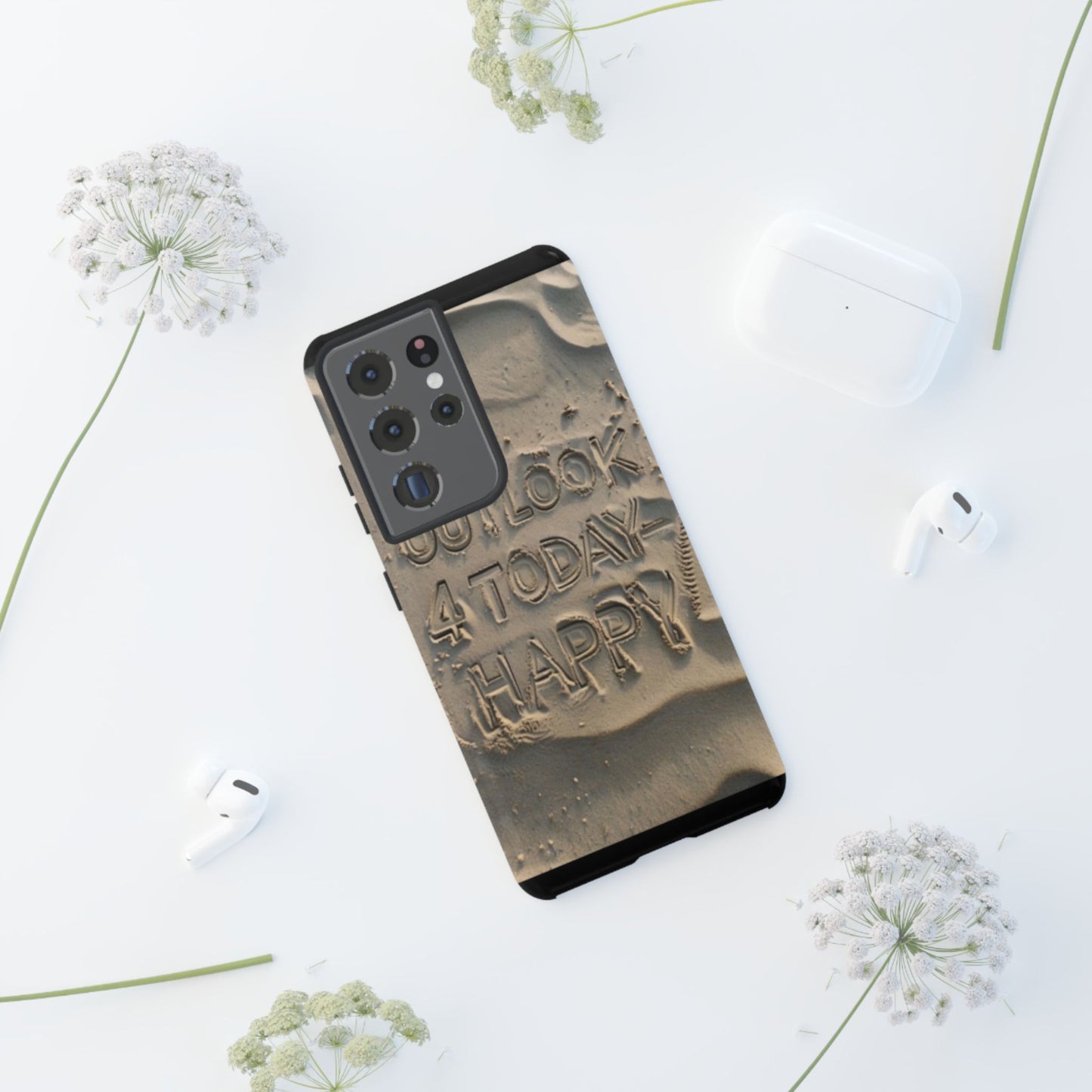 "Life is Short.  Be Happy" Mobile Phone Case