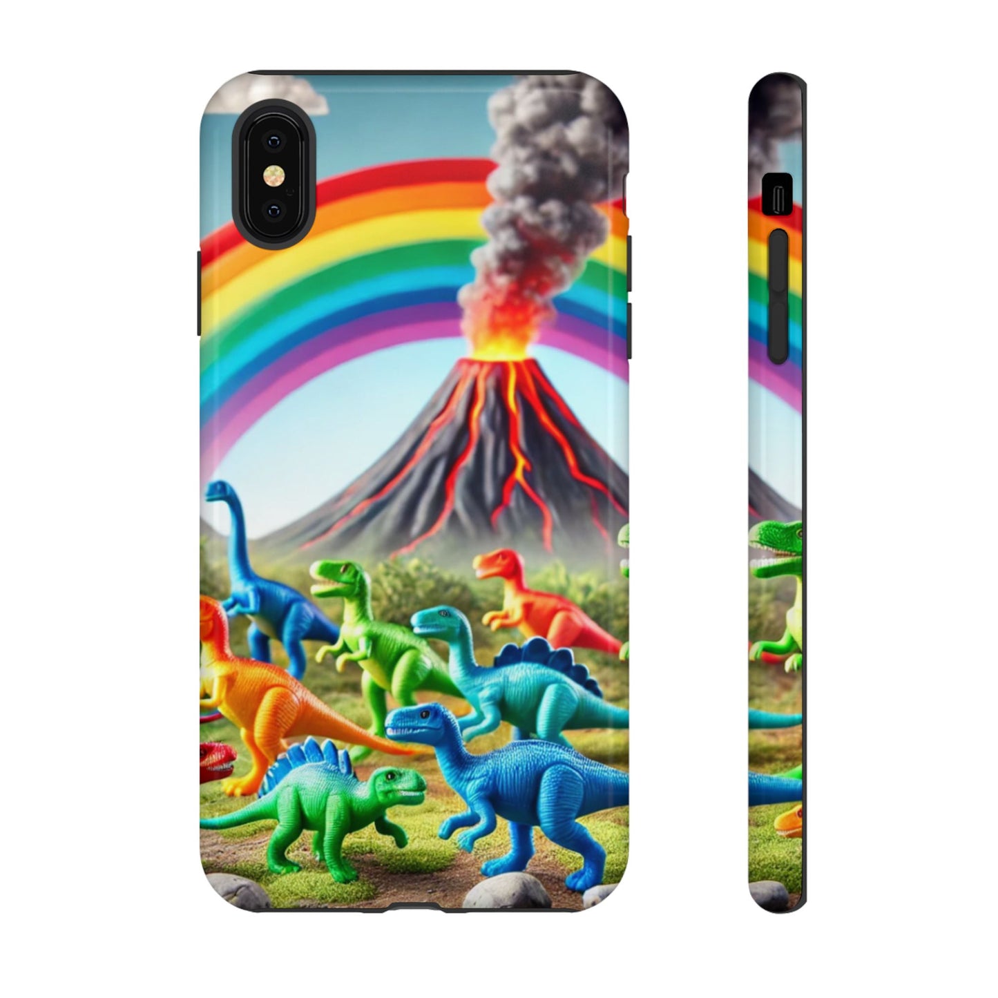 "Rainbow Dinosaurs" Mobile Phone Case