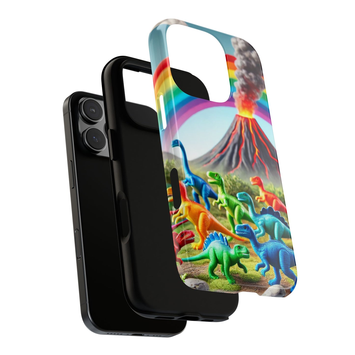"Rainbow Dinosaurs" Mobile Phone Case