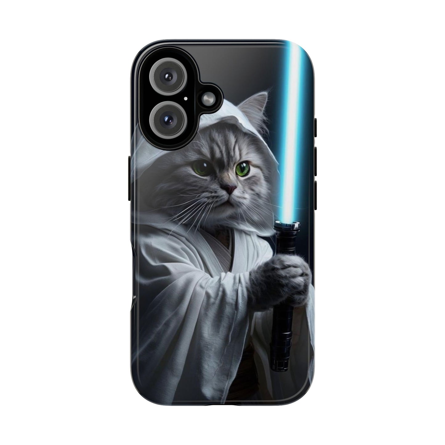 "Jedi Whisker" Mobile Phone Case (blue light sabre)