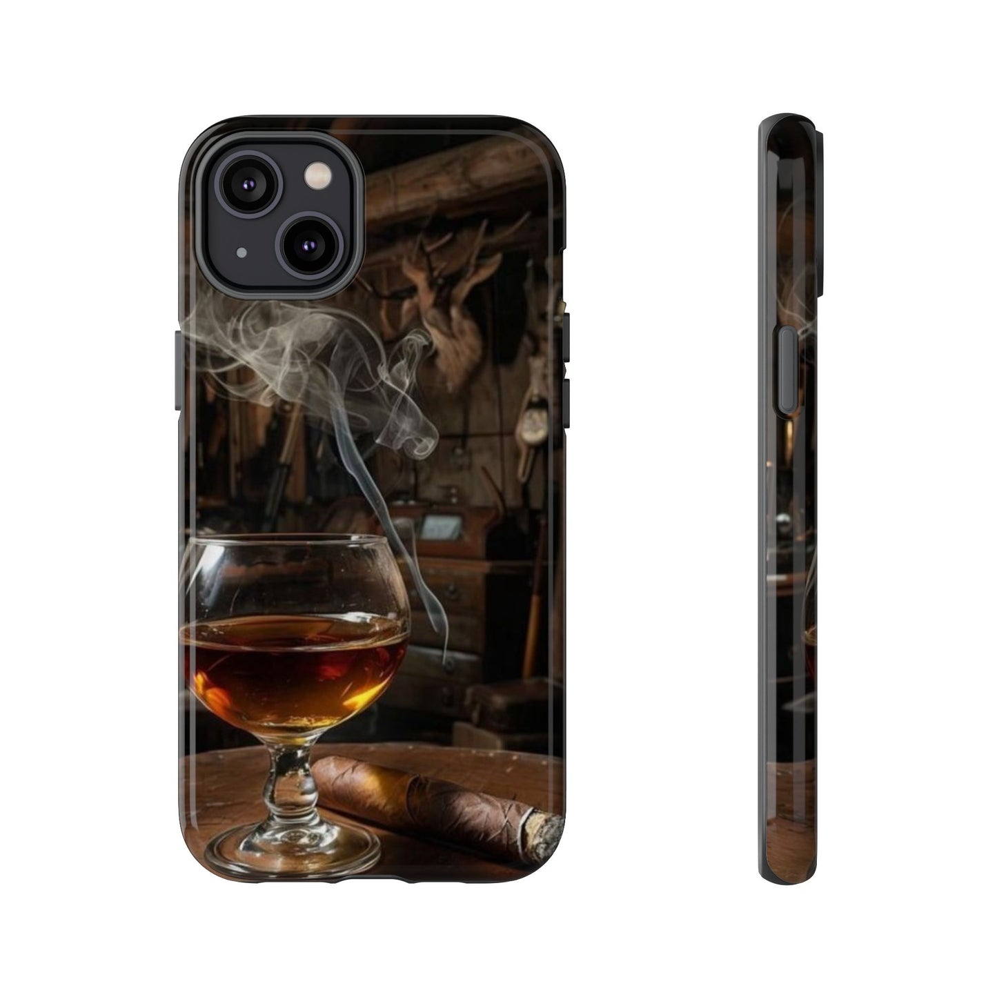 "Hot Whiskey and Cigar" Mobile Phone Case