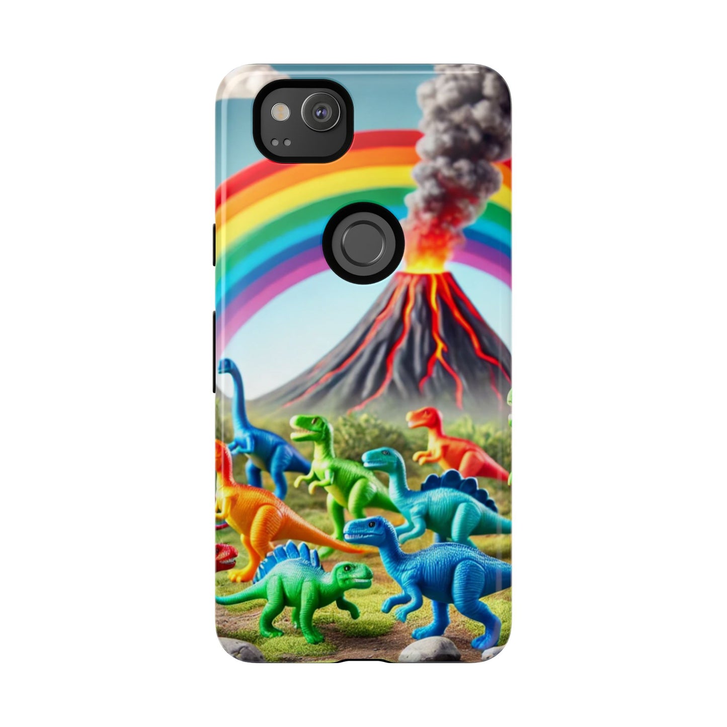 "Rainbow Dinosaurs" Mobile Phone Case