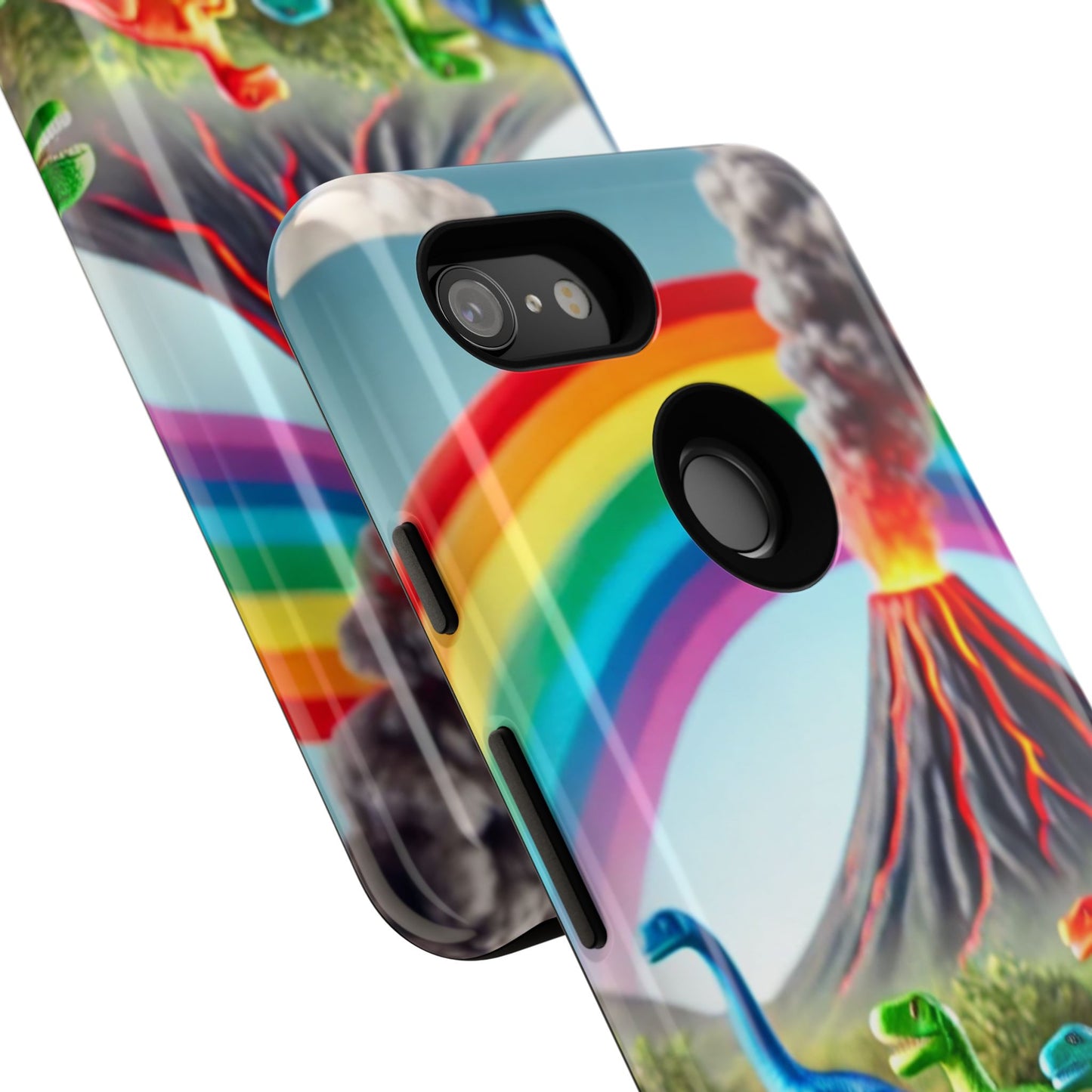 "Rainbow Dinosaurs" Mobile Phone Case