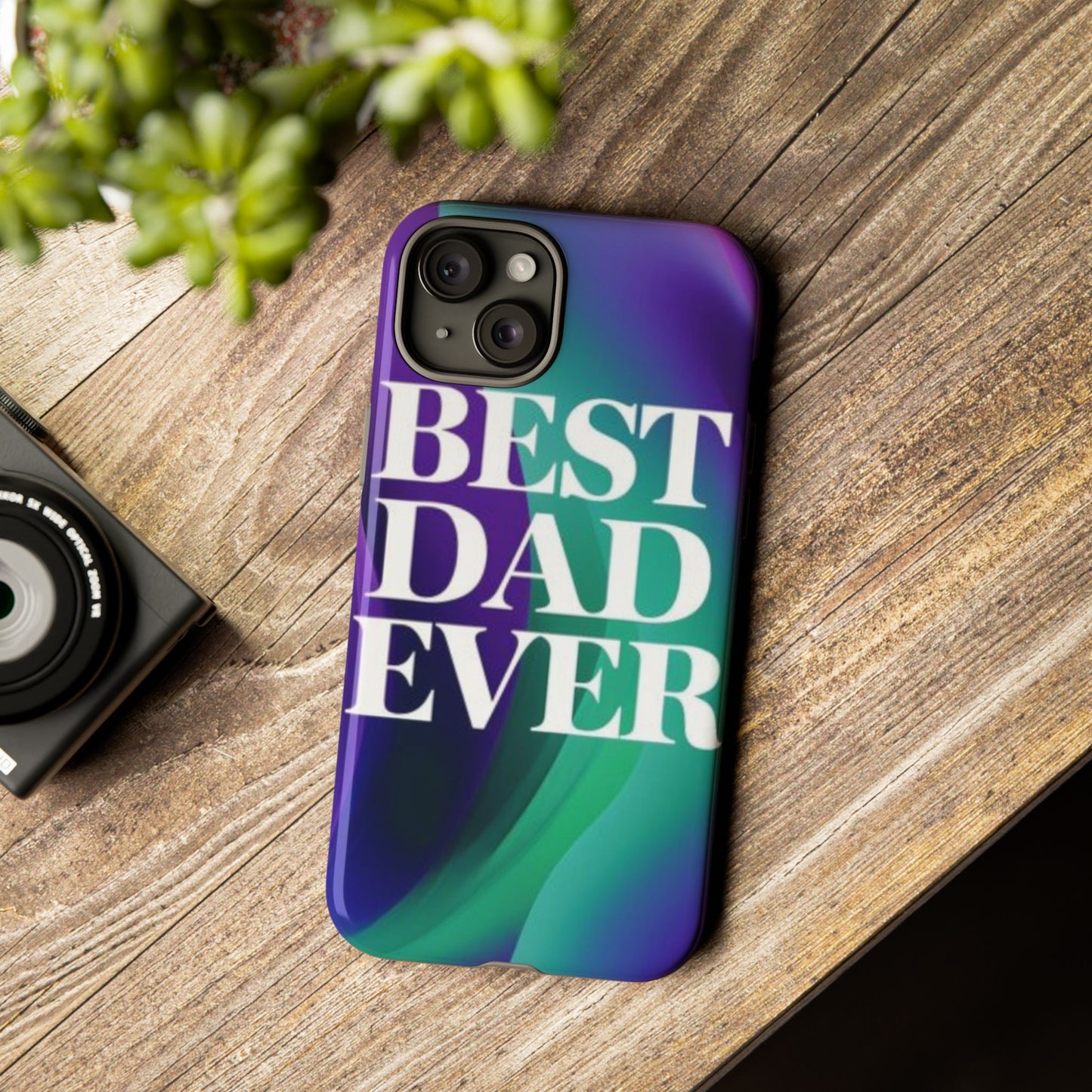 "Best Dad Ever" Mobile Phone Case (purple)