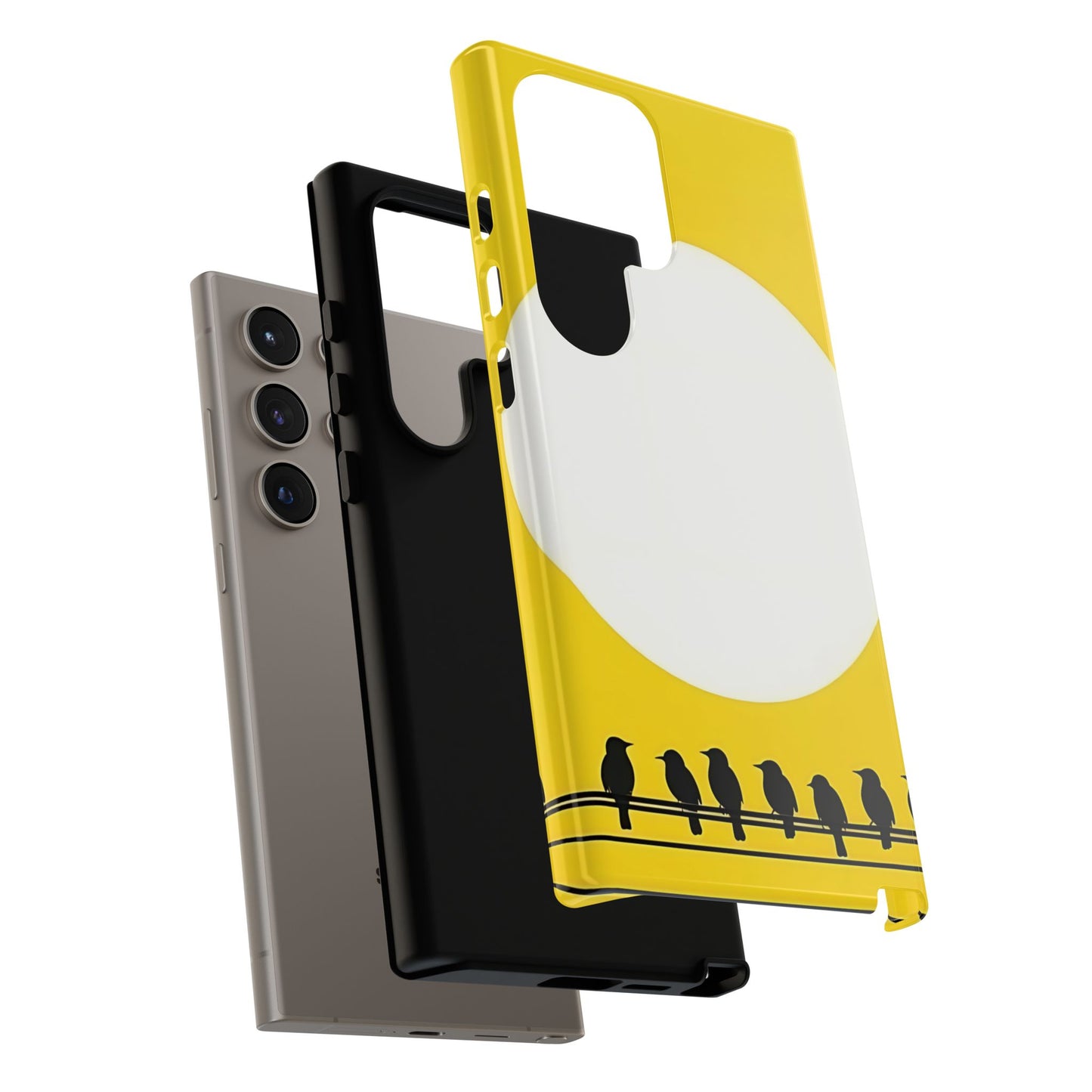 "The Feathered Assembly - Yellow" Mobile Phone Case