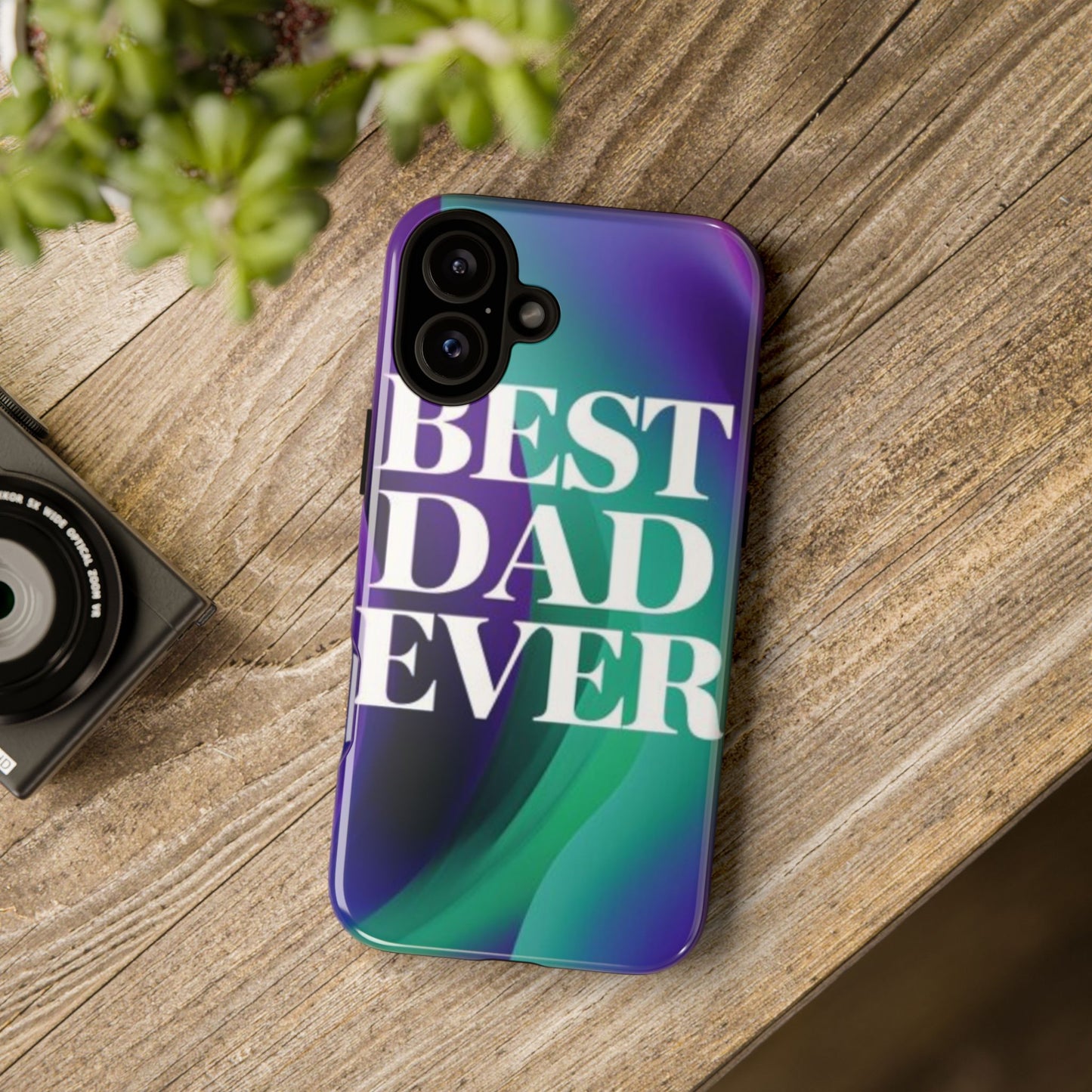 "Best Dad Ever" Mobile Phone Case (purple)