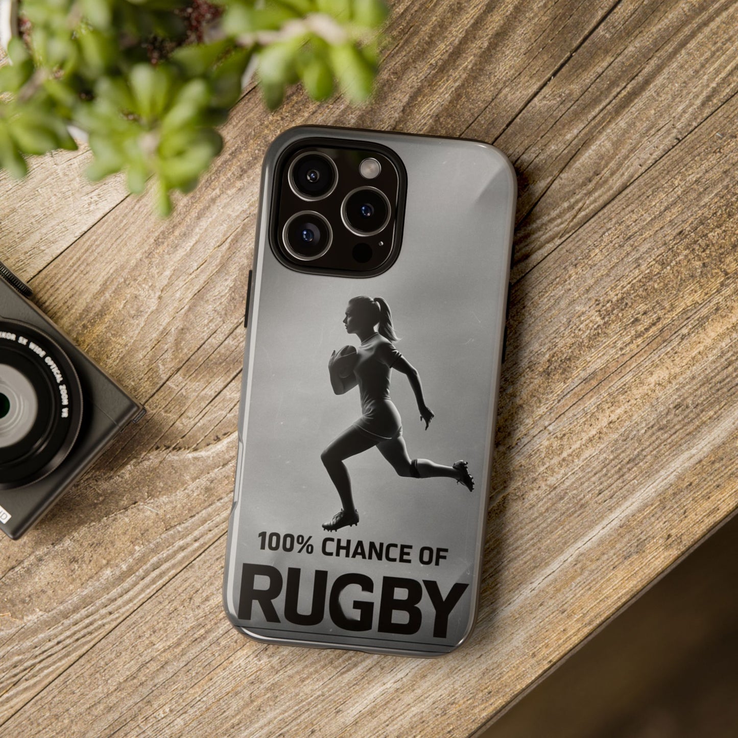 "Rain, Shine, Rugby" Mobile Phone Case