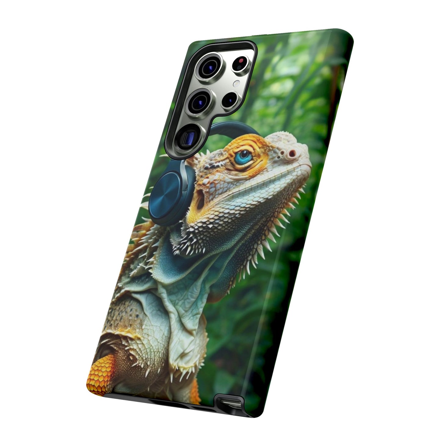 "Bearded Dragon - Jungle Beats" Mobile Phone Case