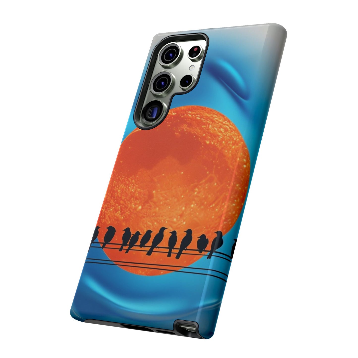 "The Feathered Assembly" Mobile Phone Case (orange)