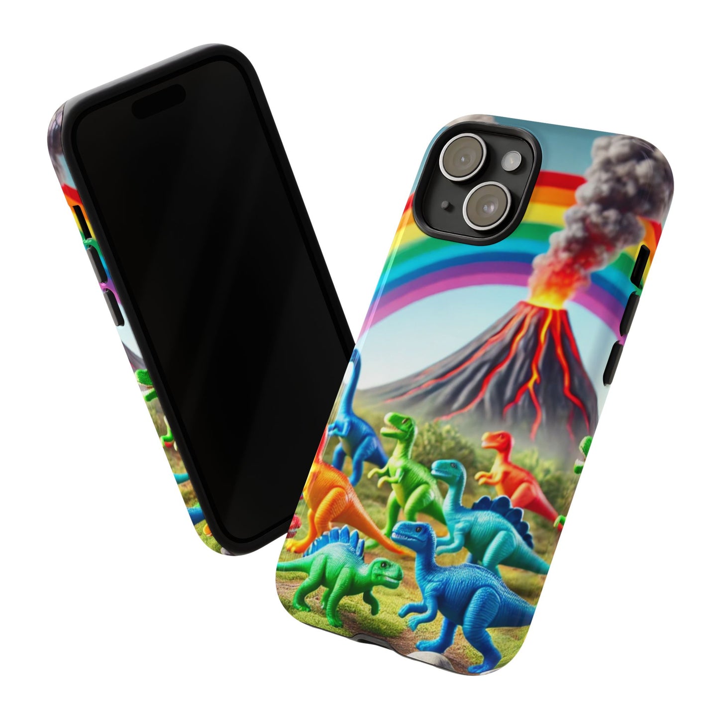 "Rainbow Dinosaurs" Mobile Phone Case