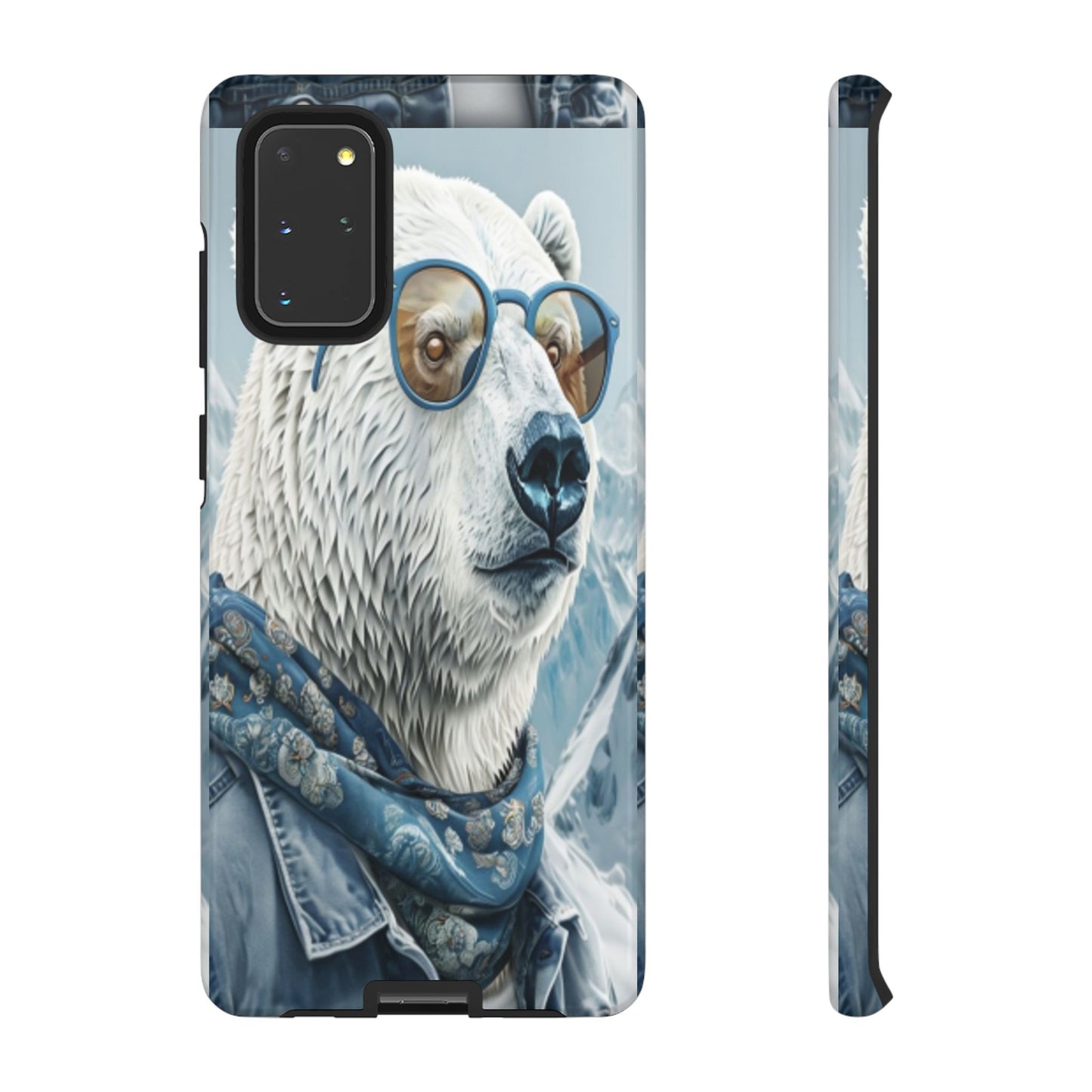 "Urban Zen Polar Bear" Mobile Phone Case (blue)