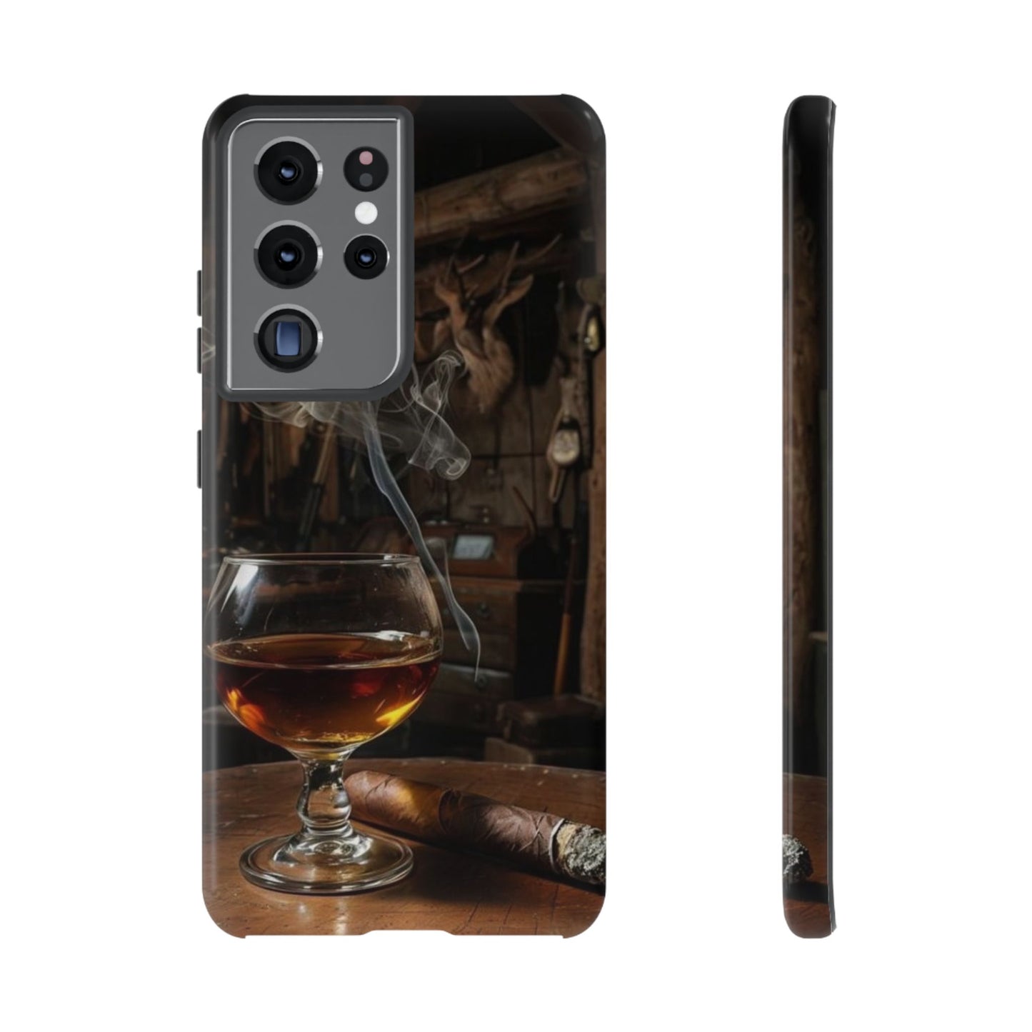 "Hot Whiskey and Cigar" Mobile Phone Case