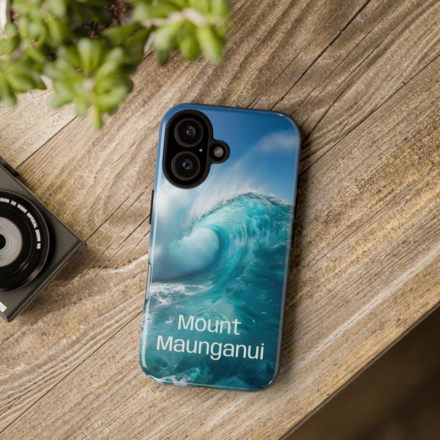 "Mount Maunganui" Mobile Phone Case (green)