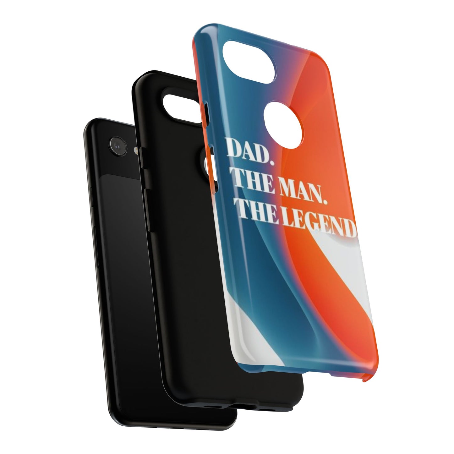 "Dad. The Man. The Legend." Mobile Phone Case (orange)