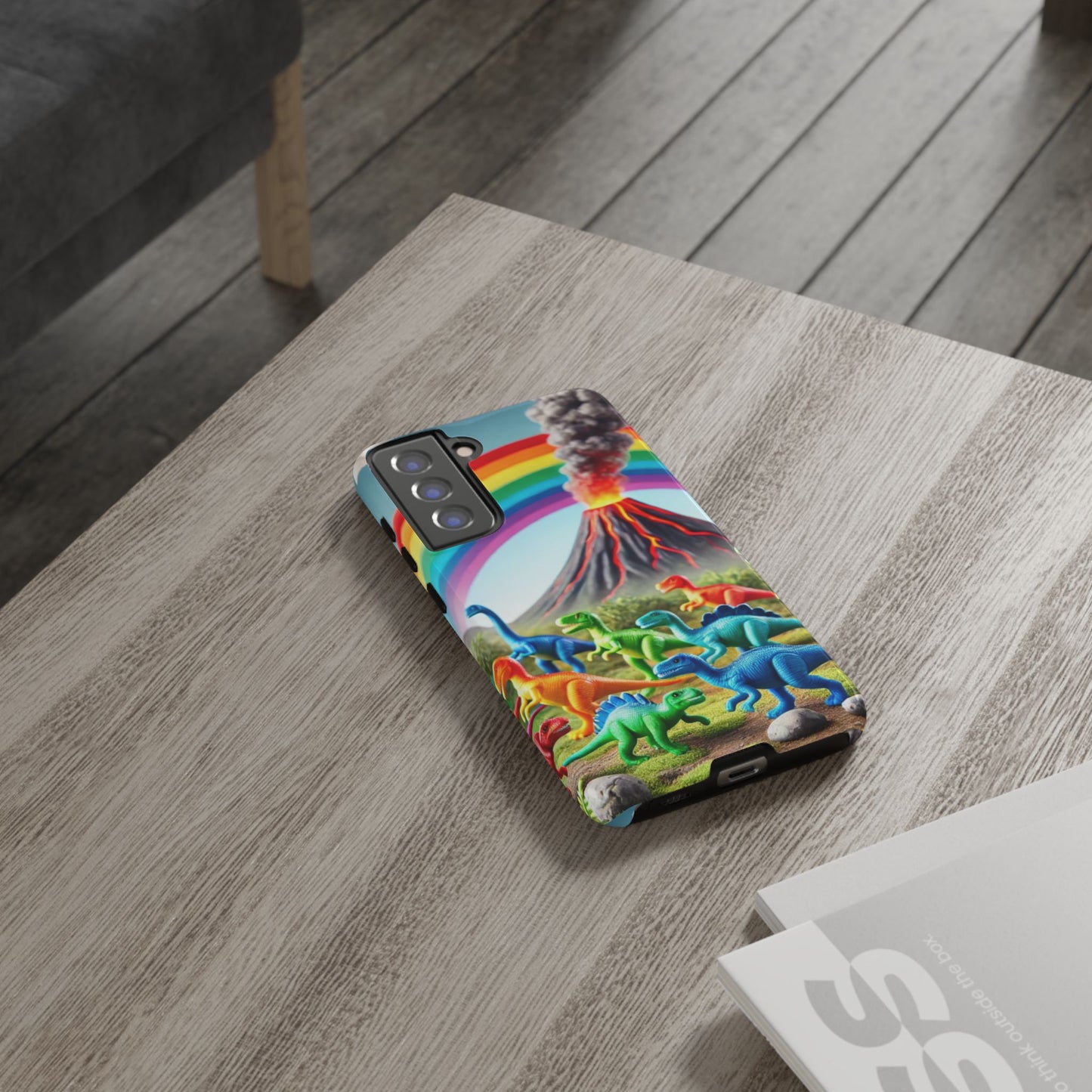 "Rainbow Dinosaurs" Mobile Phone Case